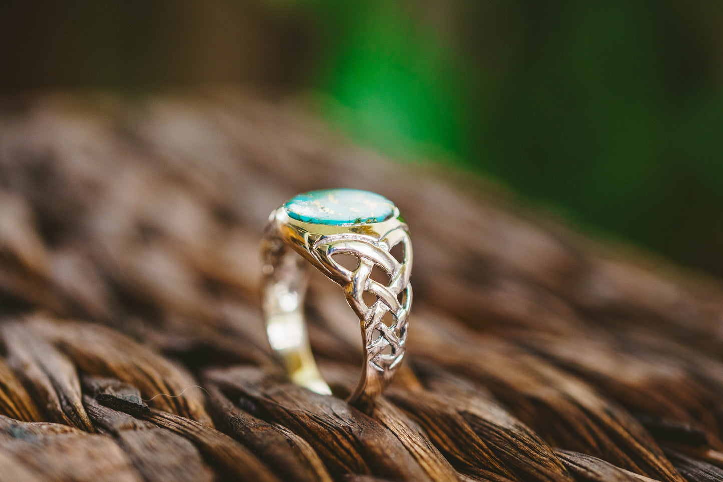 Sterling Silver Celtic Knot Gemstone Rings