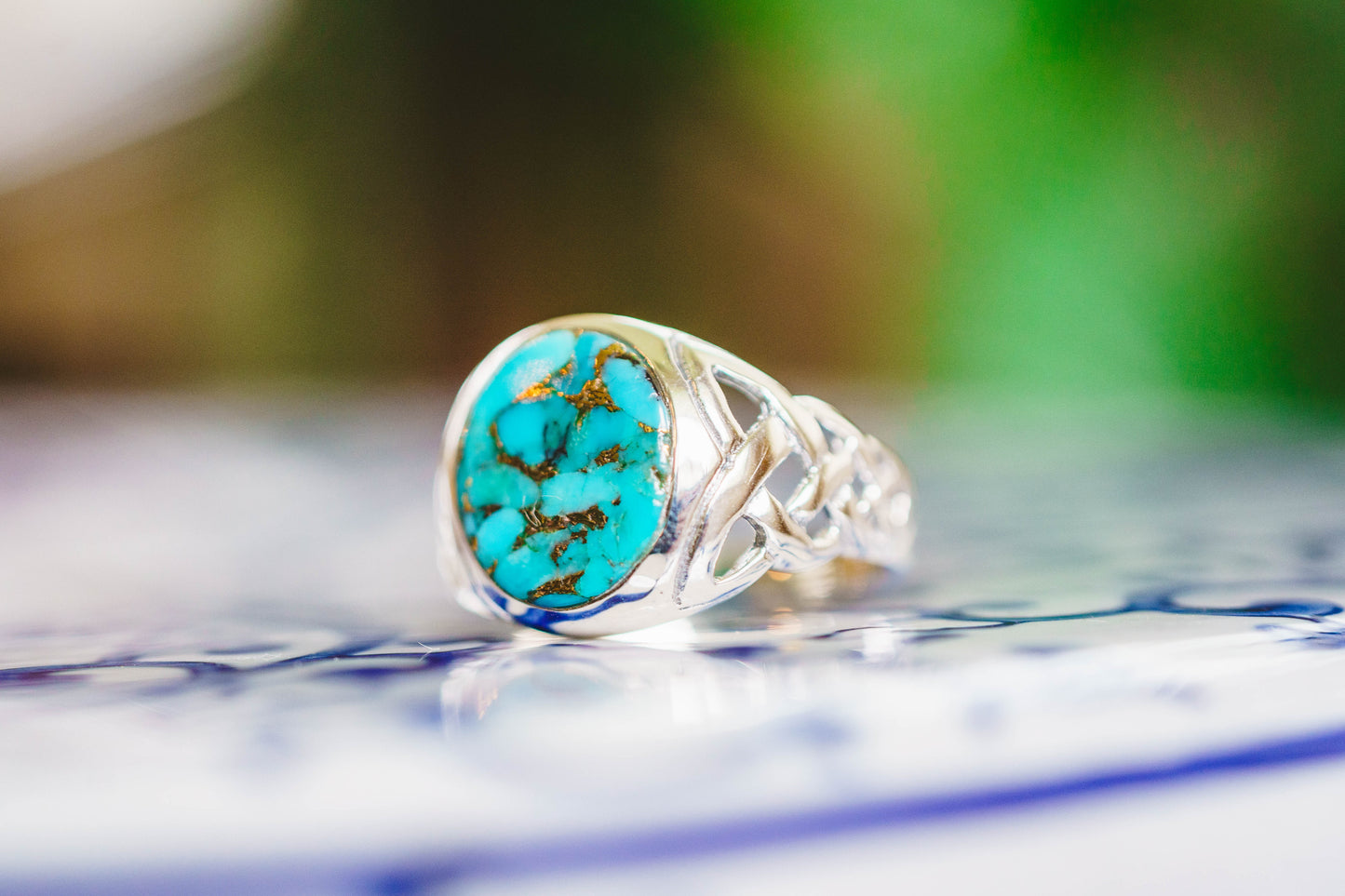 Sterling Silver Celtic Knot Gemstone Rings
