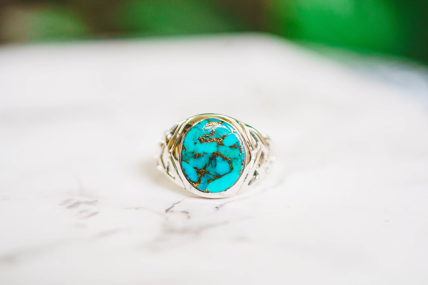Sterling Silver Celtic Knot Gemstone Rings