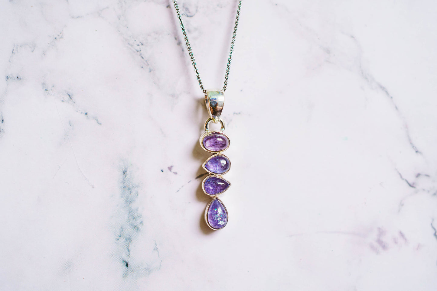 Sterling Silver Tanzanite Pendants