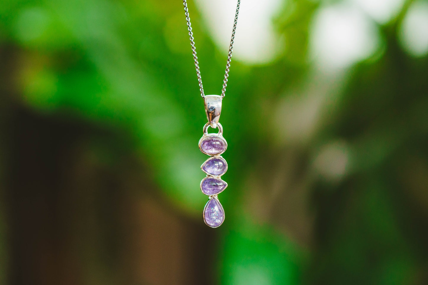 Sterling Silver Tanzanite Pendants