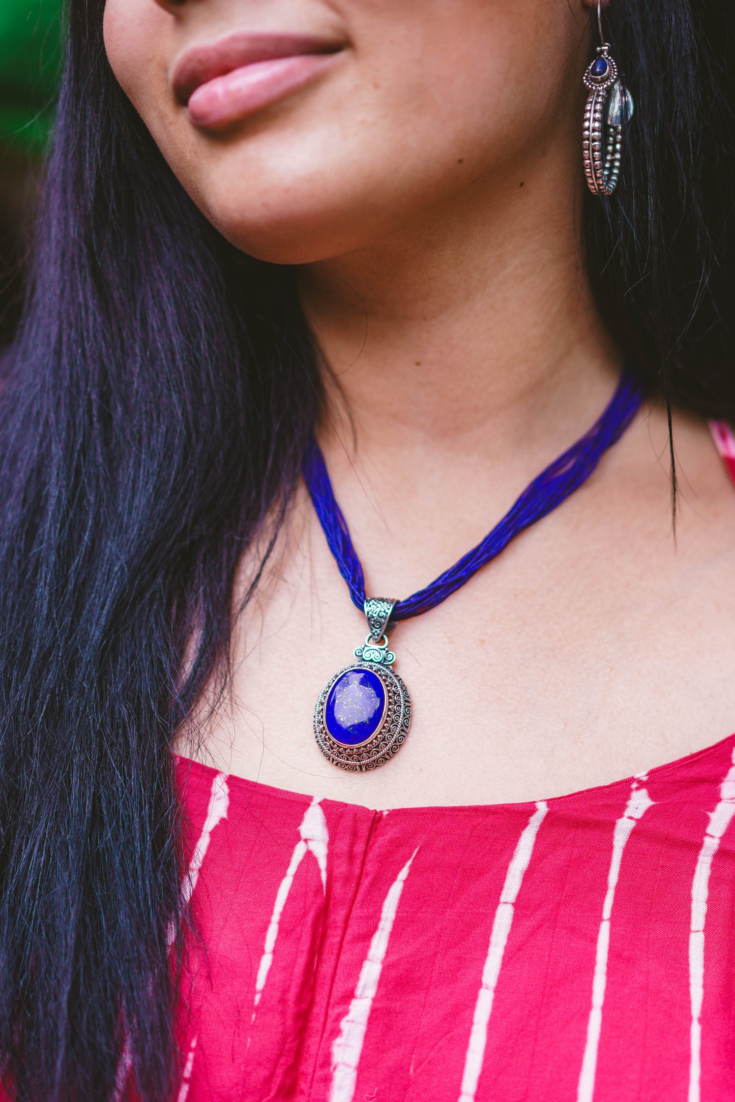 Turquoise, Jade or Lapis Multi Strand Heishi Necklaces