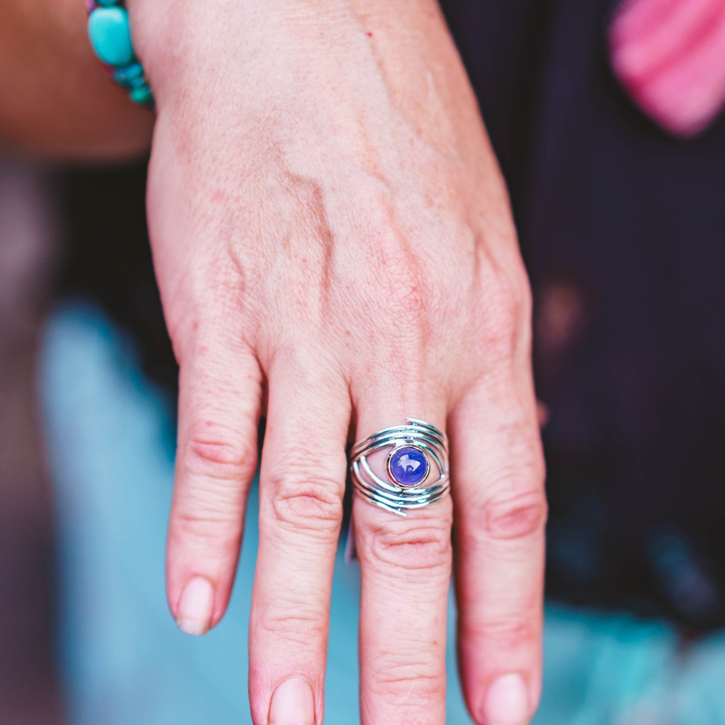 Tanzanite Eye Ring