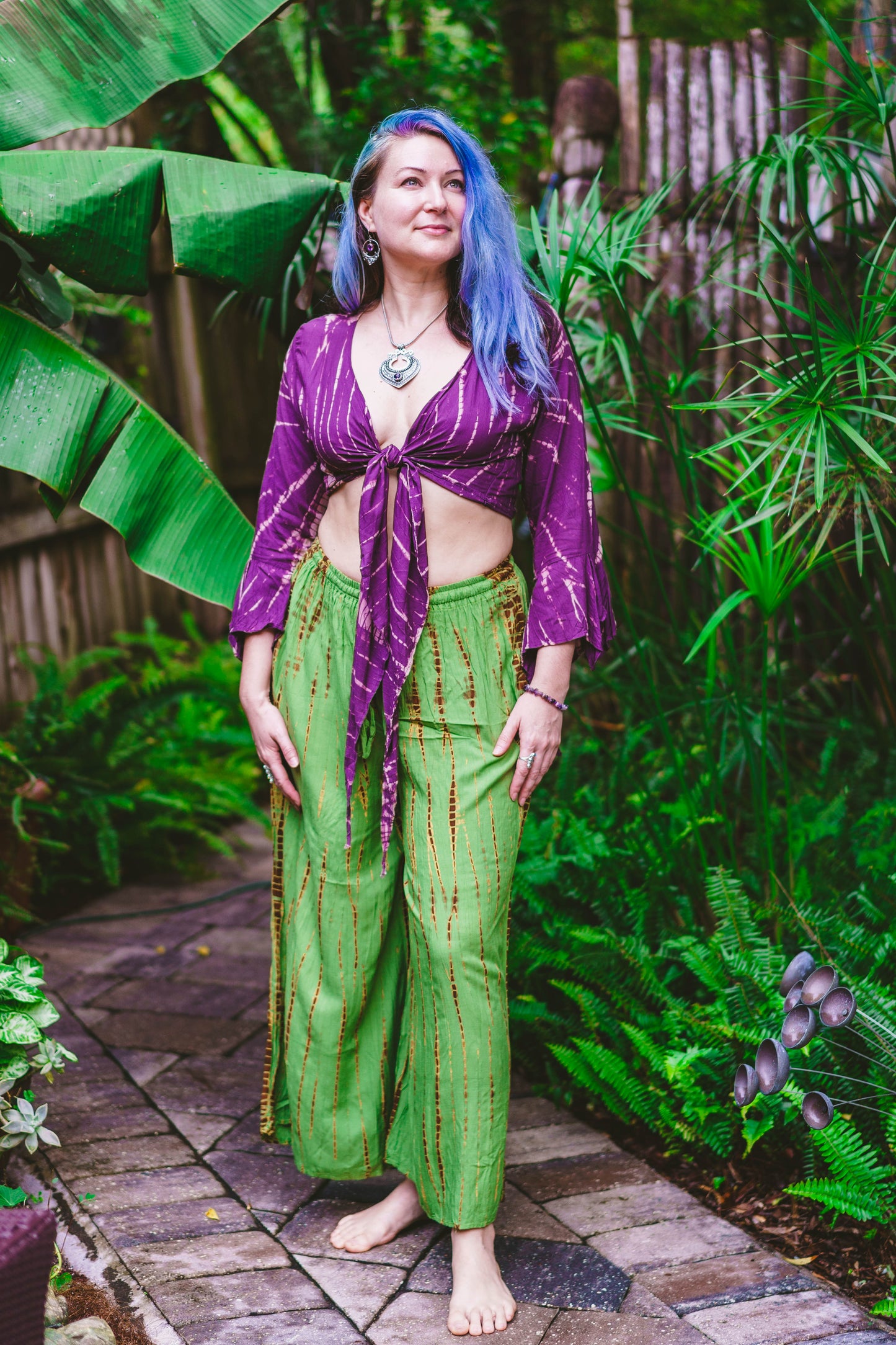 Tie Dyed Striped Jacket