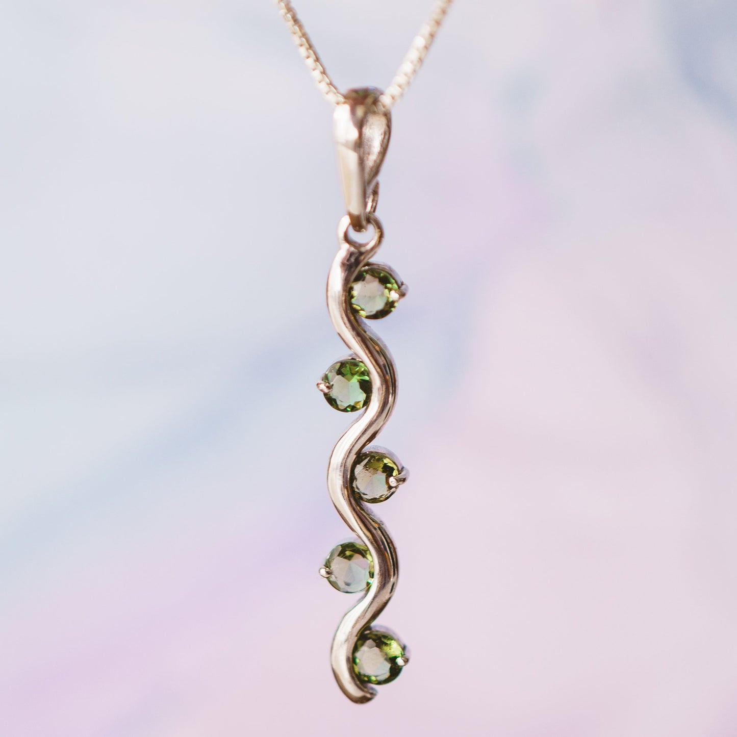 Moldavite Vine Pendant