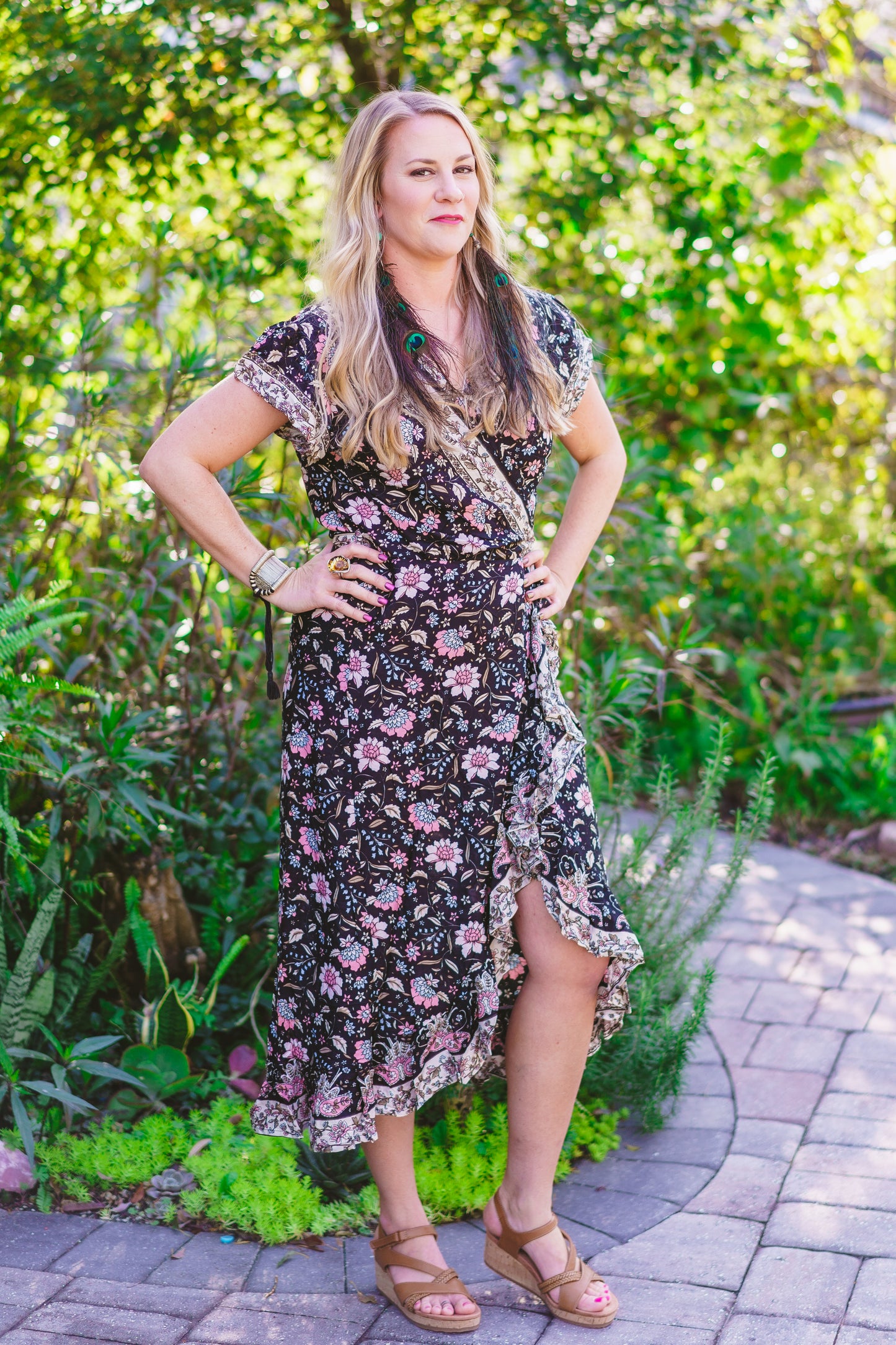 Floral Wrap Dress