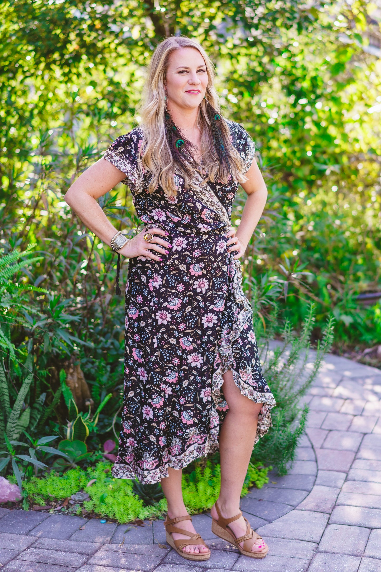 Floral Wrap Dress