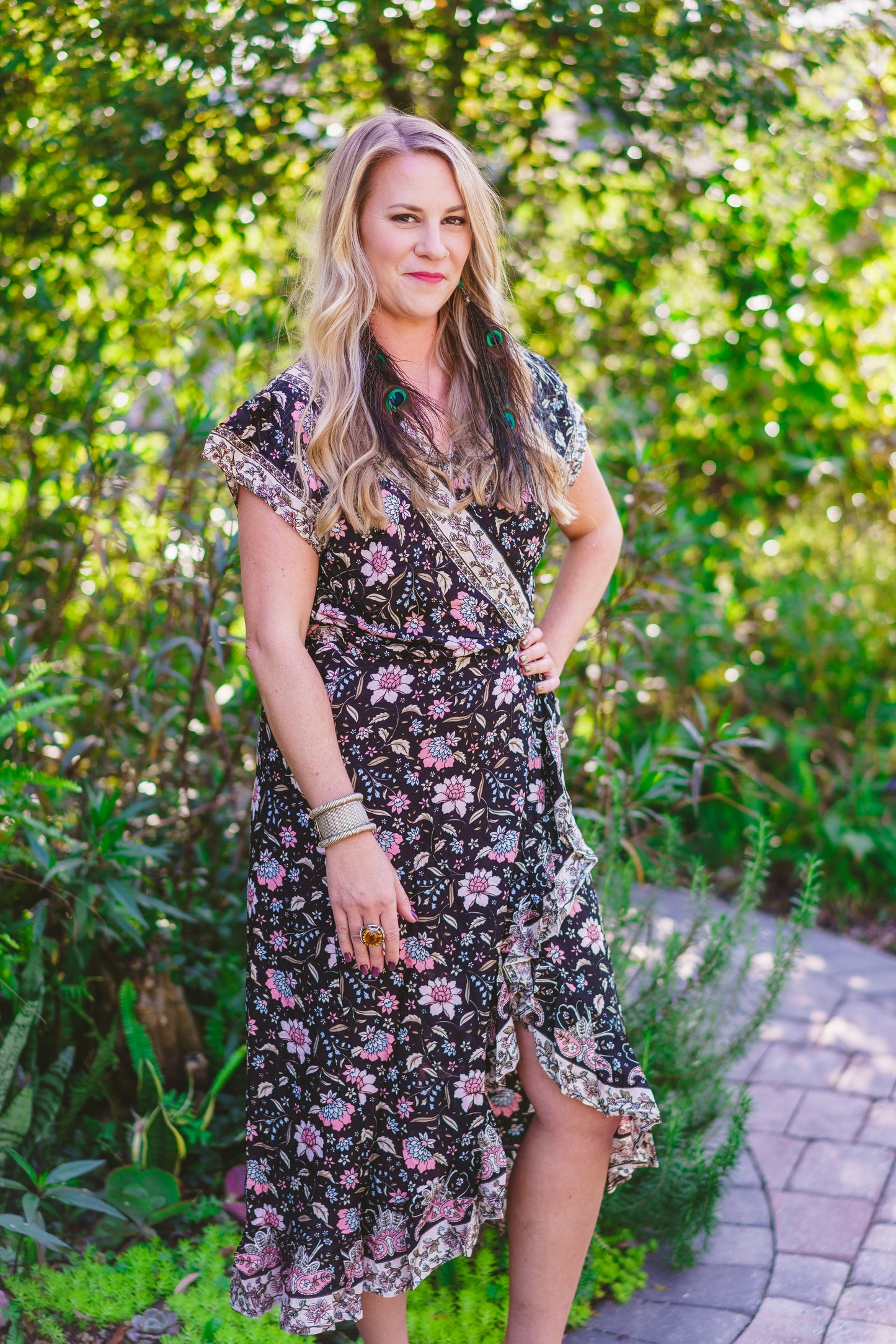 Floral Wrap Dress
