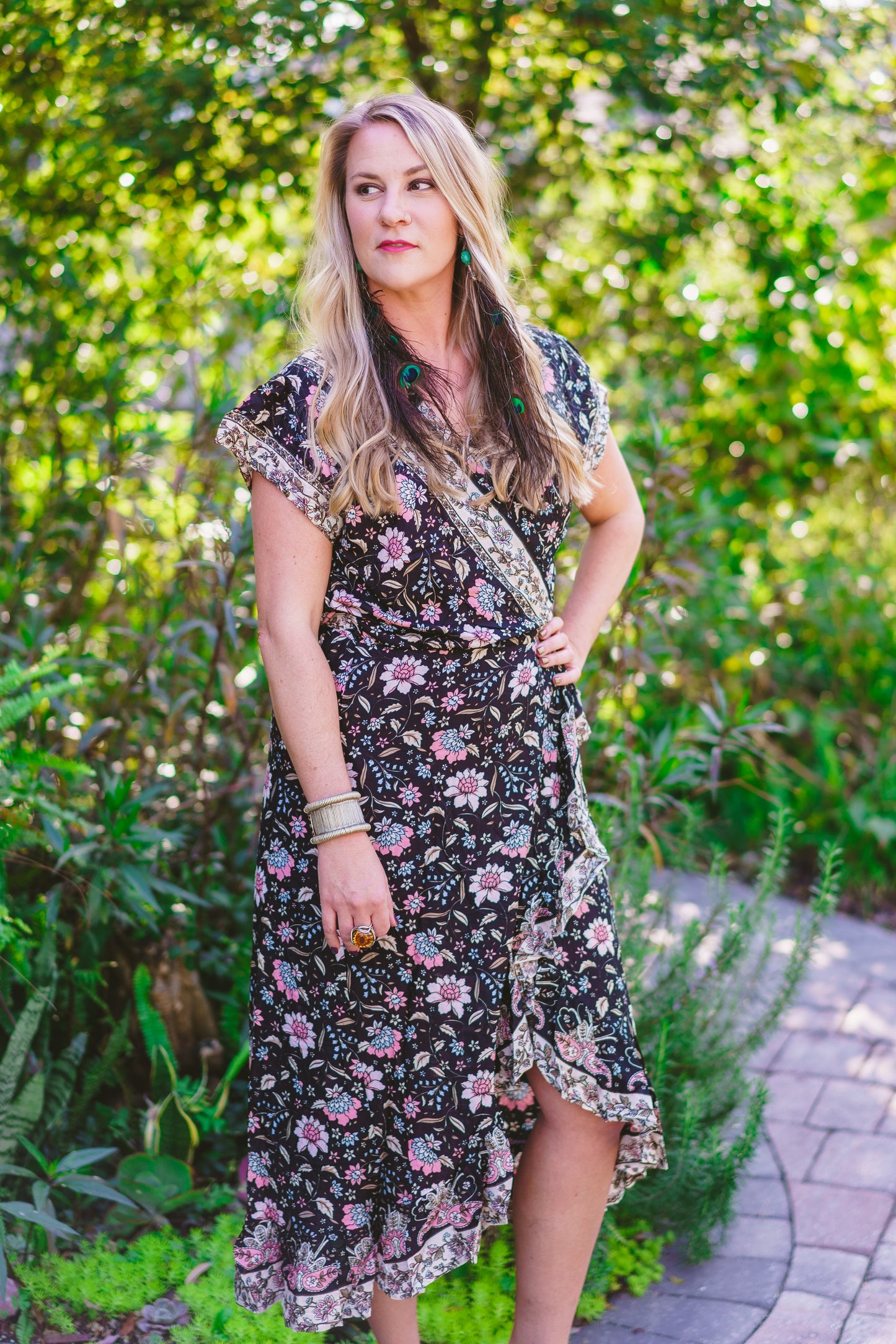 Floral Wrap Dress