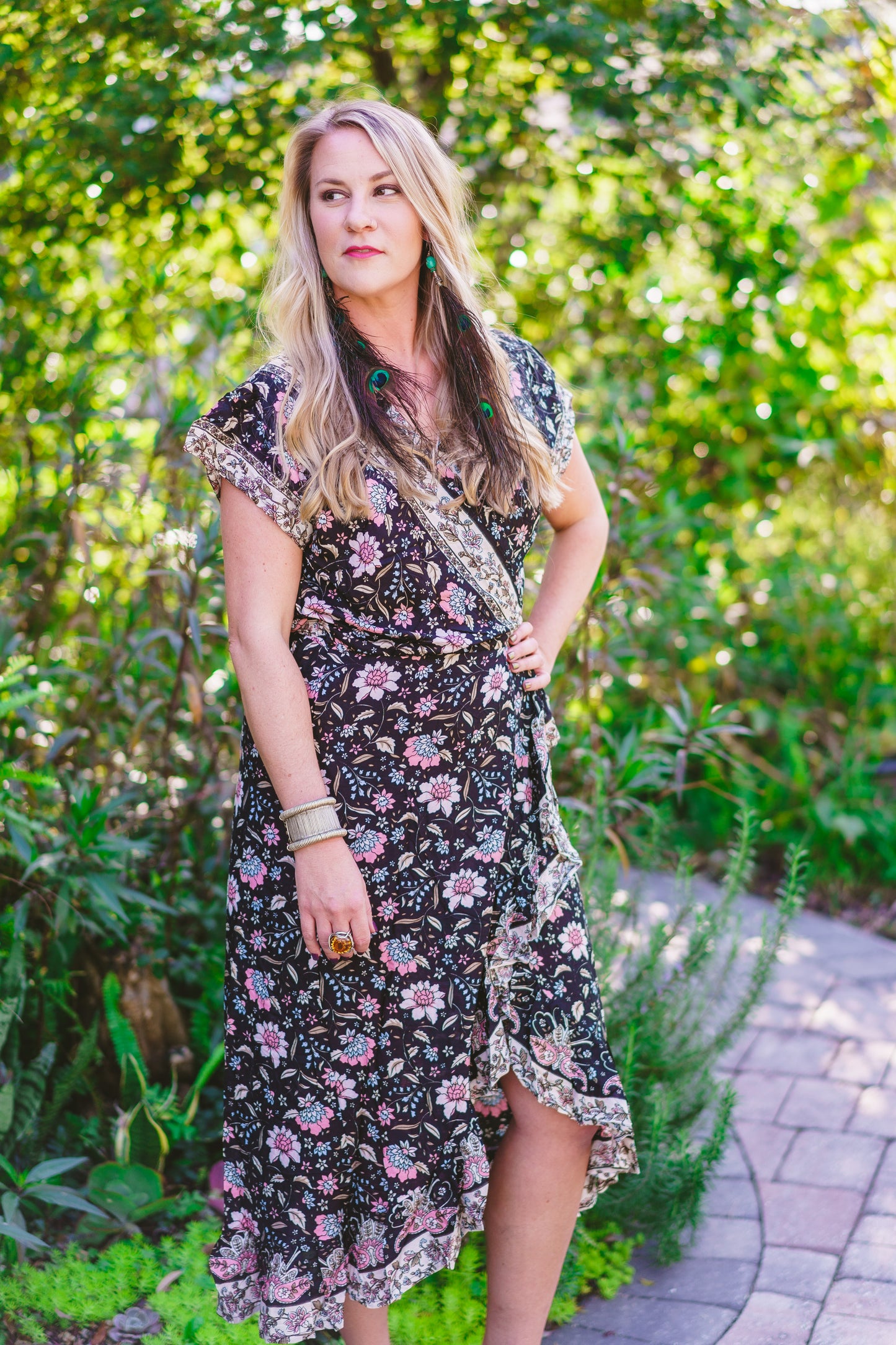 Floral Wrap Dress