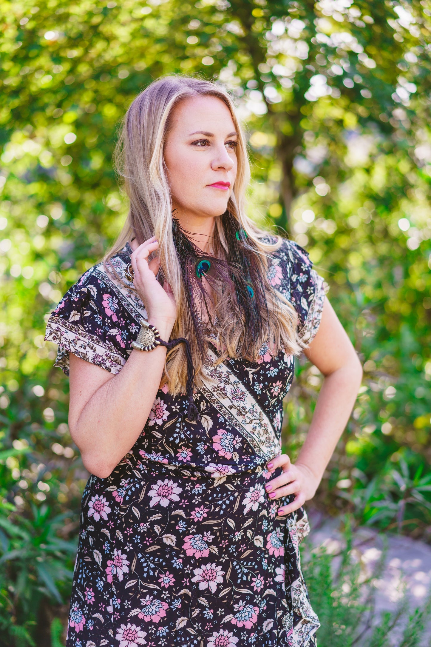 Floral Wrap Dress