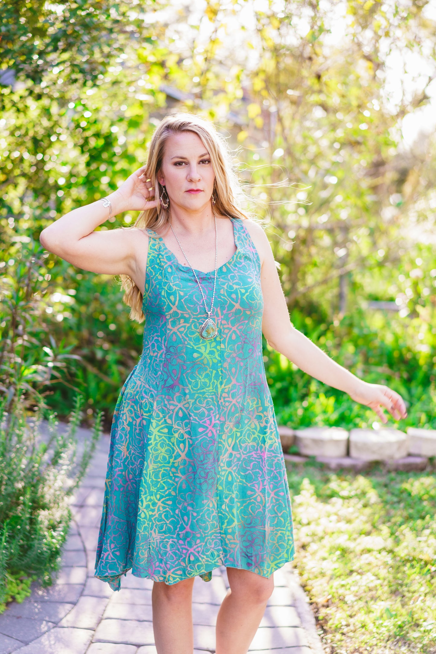 Hand Batiked Short Dress