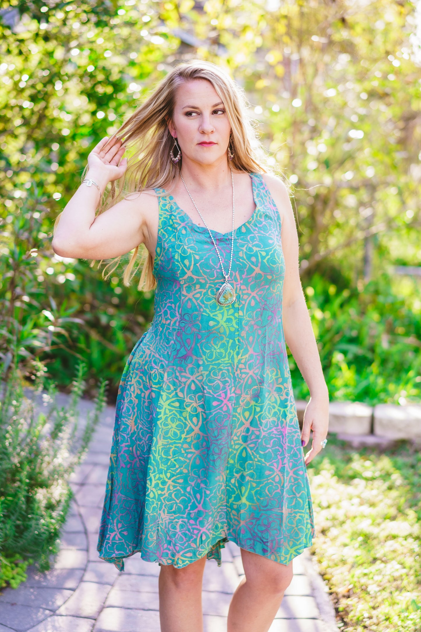 Hand Batiked Short Dress
