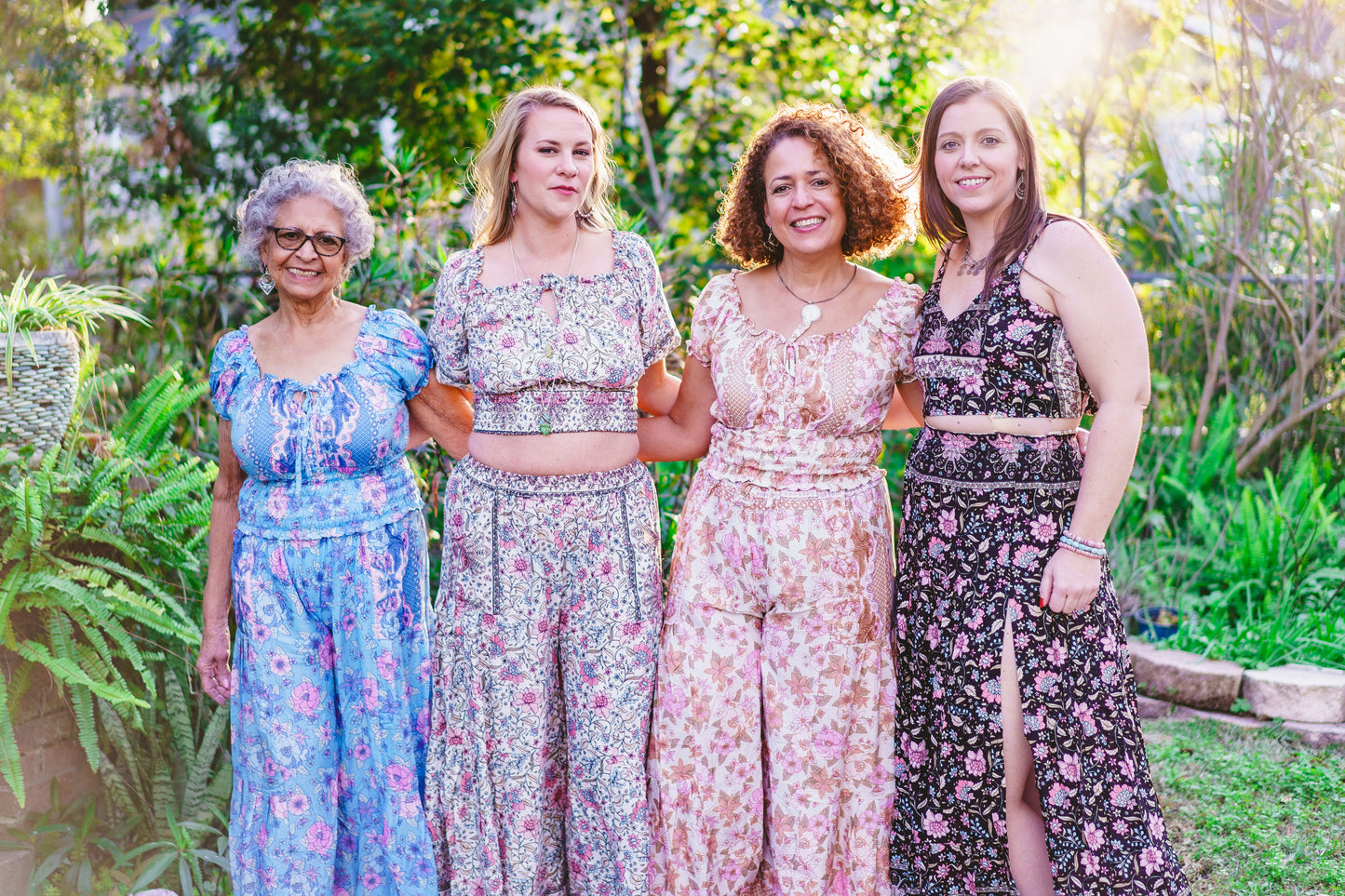 Floral Crop Top & Pant Set