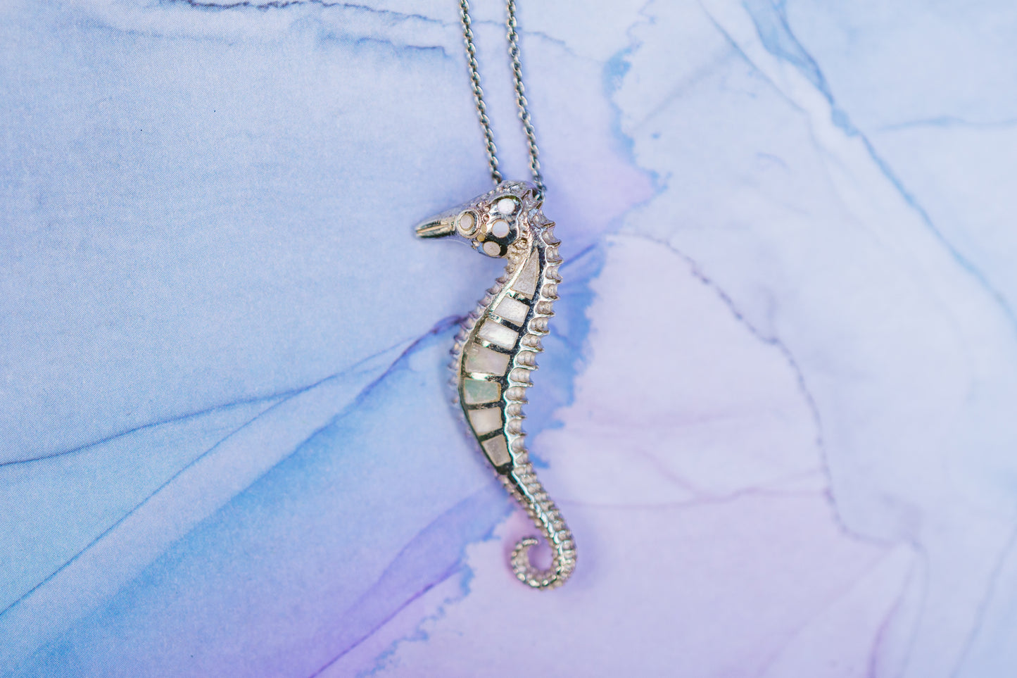 Shell Seahorse Pendants