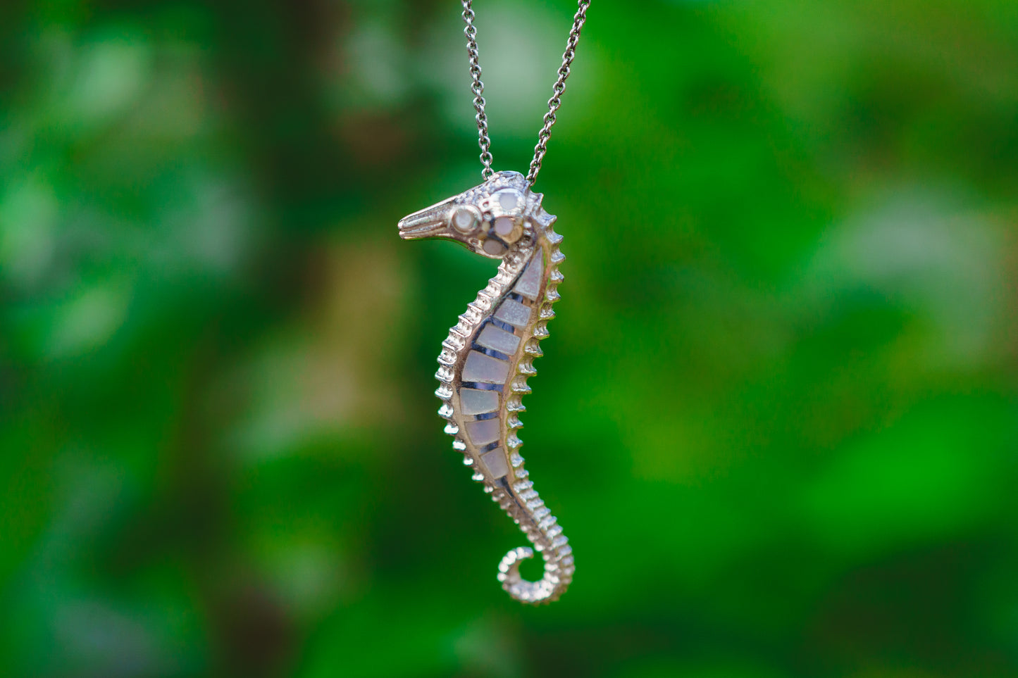 Shell Seahorse Pendants