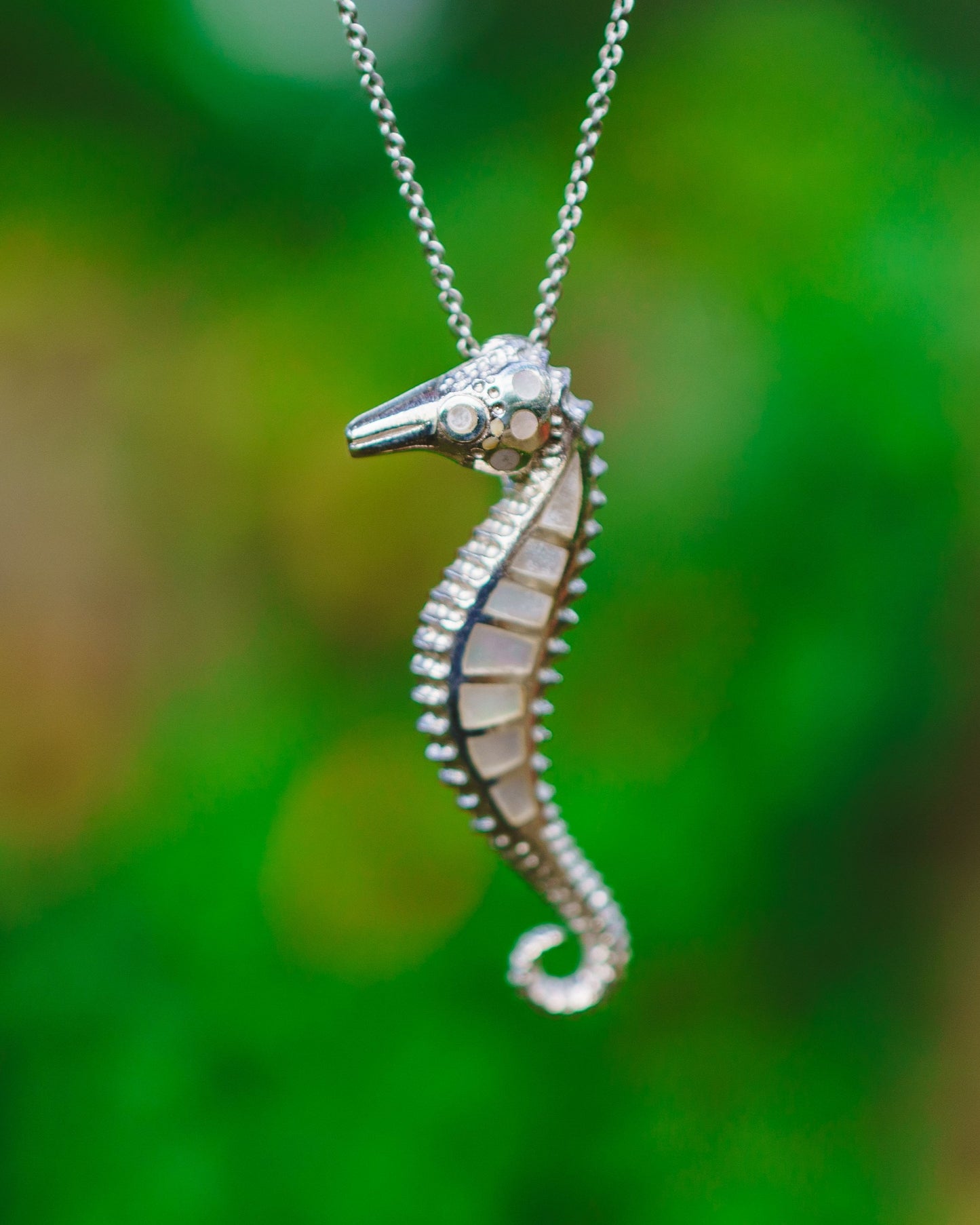 Shell Seahorse Pendants