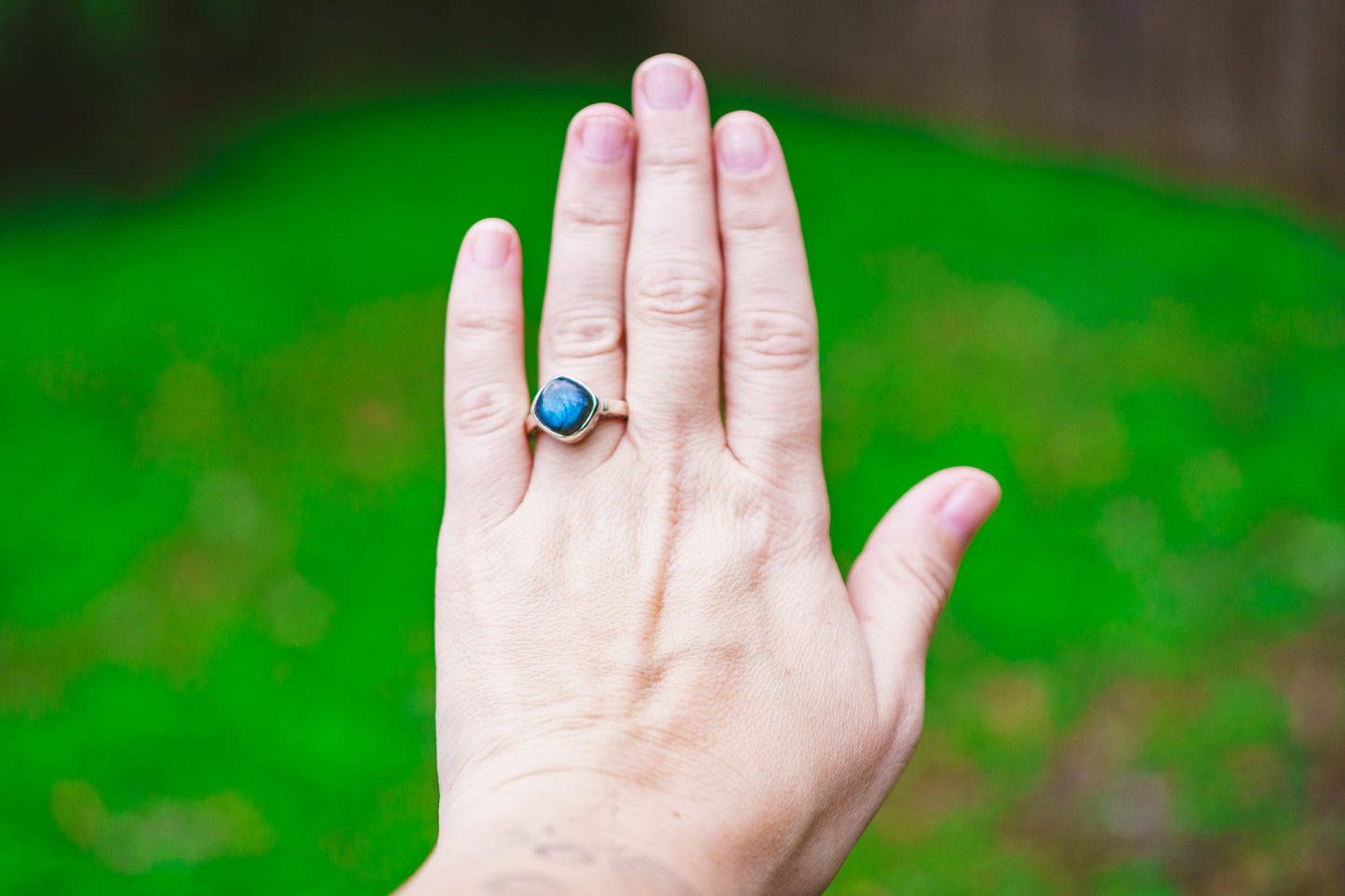 Sterling Silver Labradorite Royal Ring