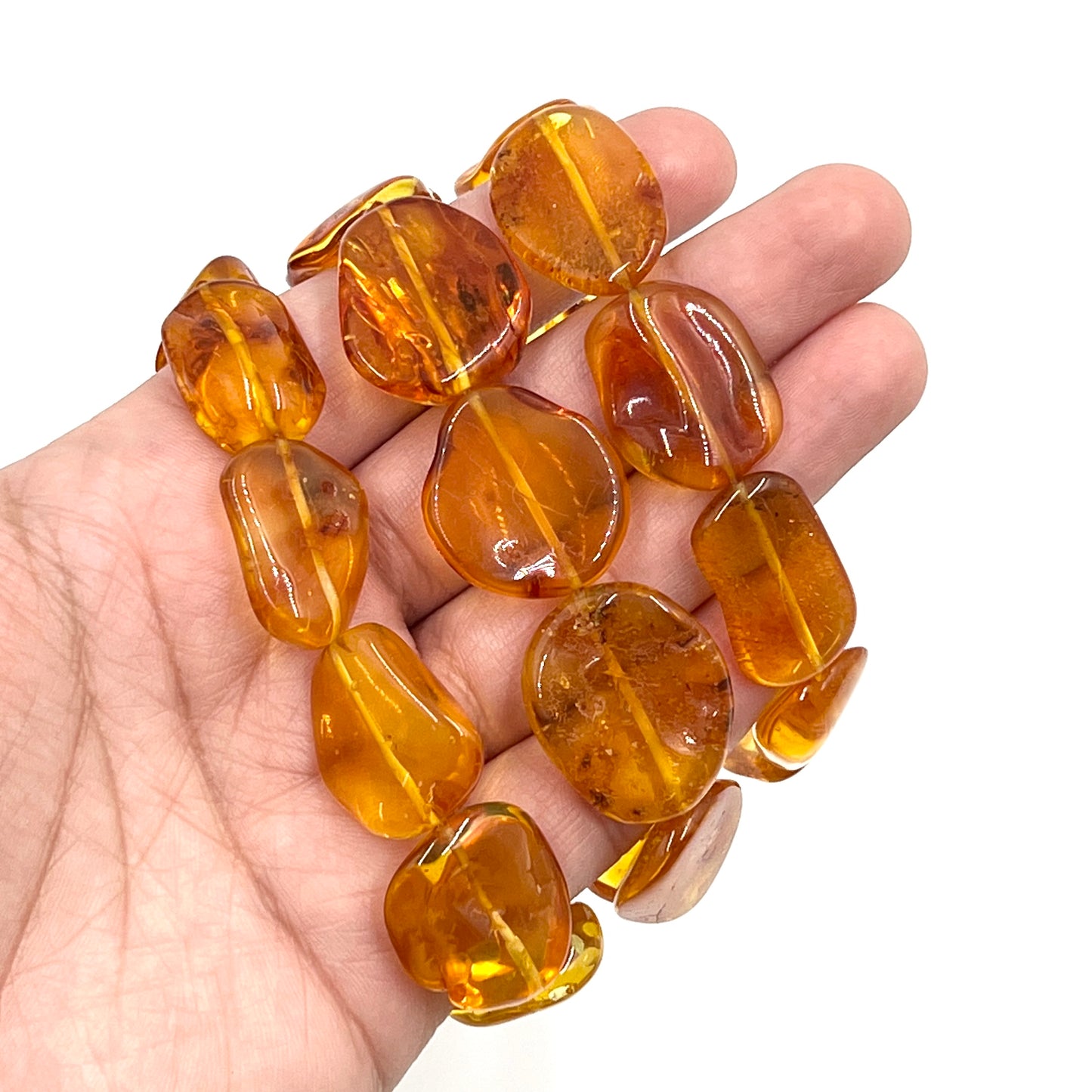Large Polished Honey Amber Bracelets