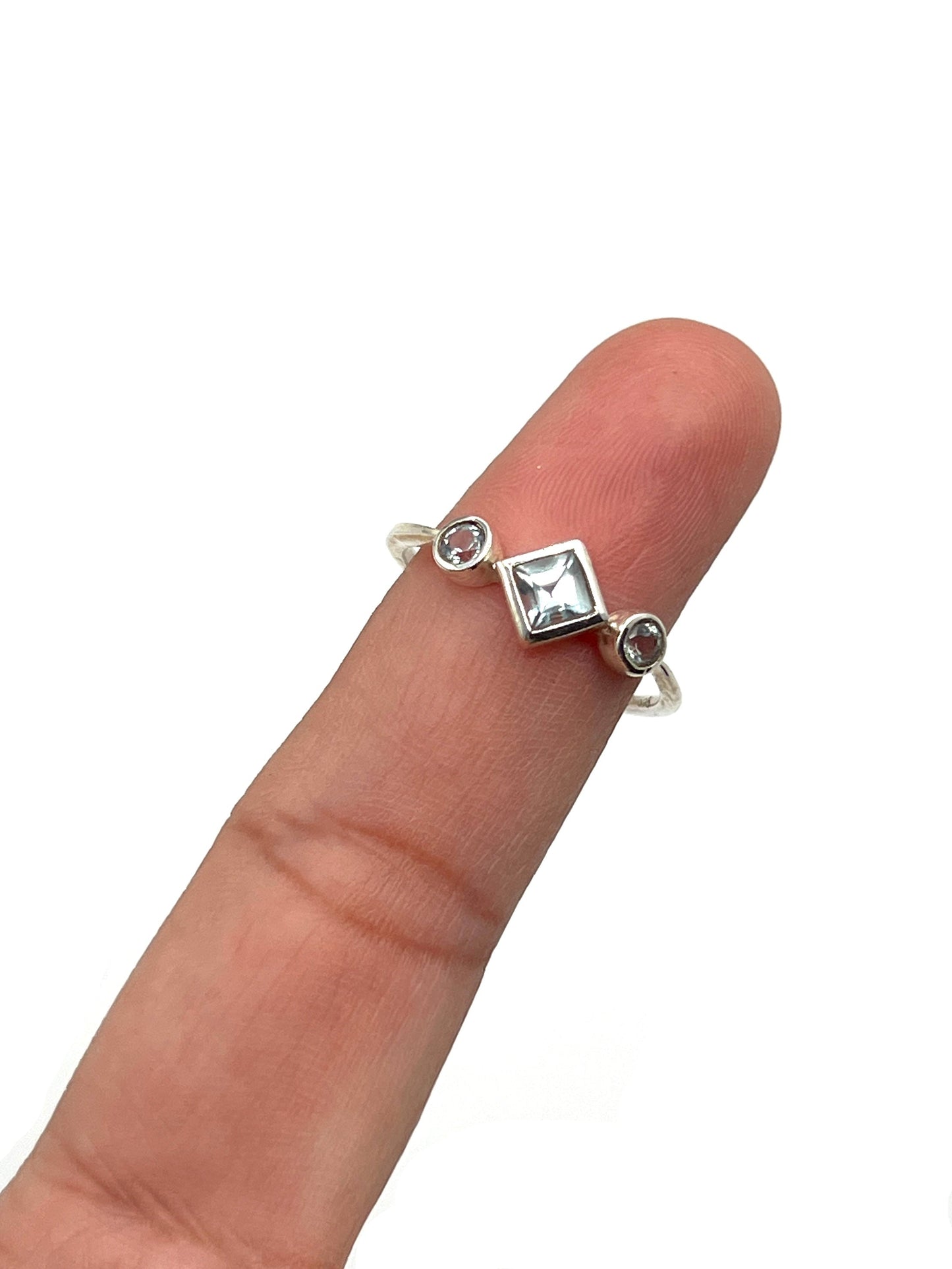 Square Gemstone Rings