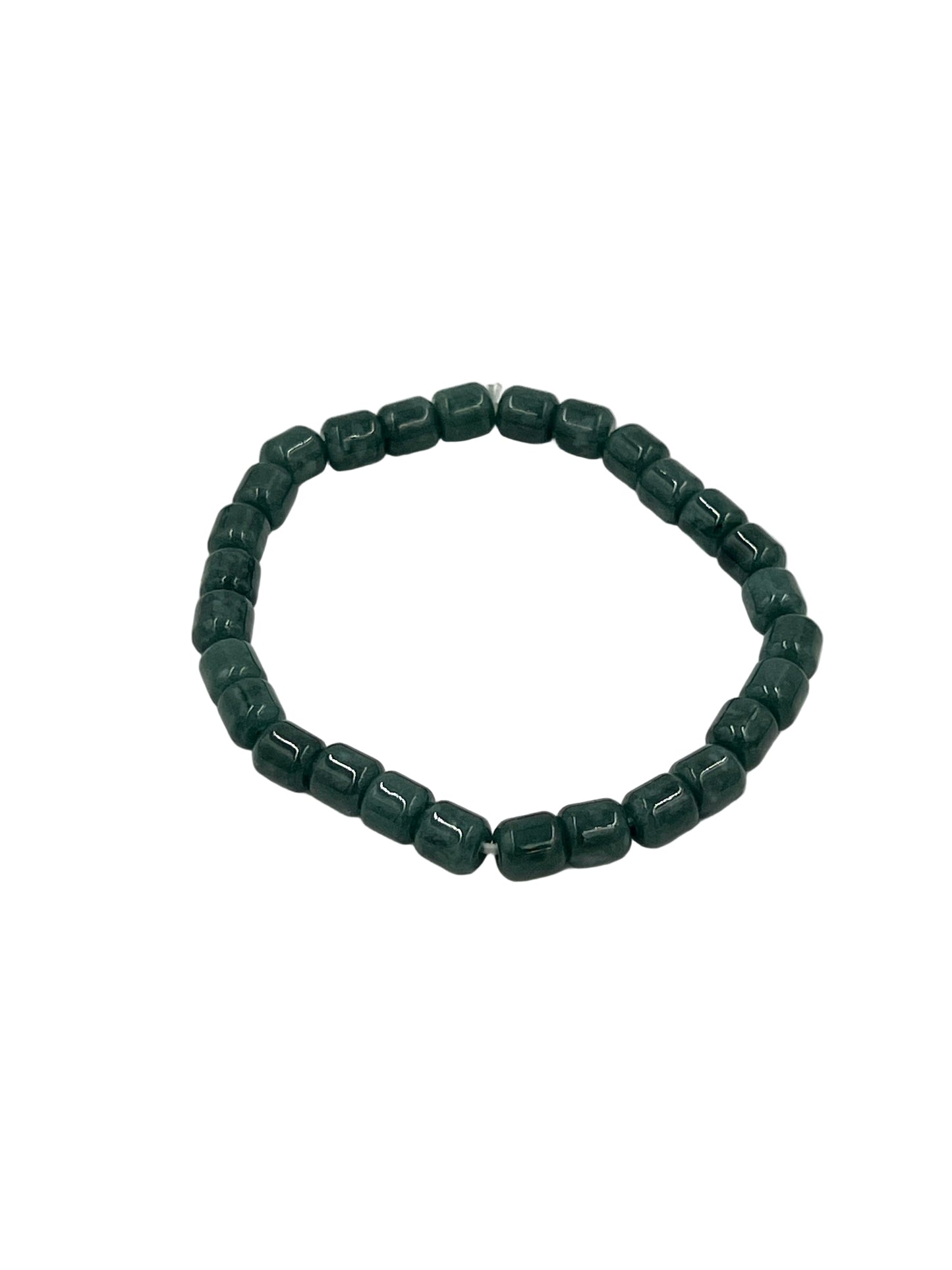 Jade Thin Tube Beaded Bracelets