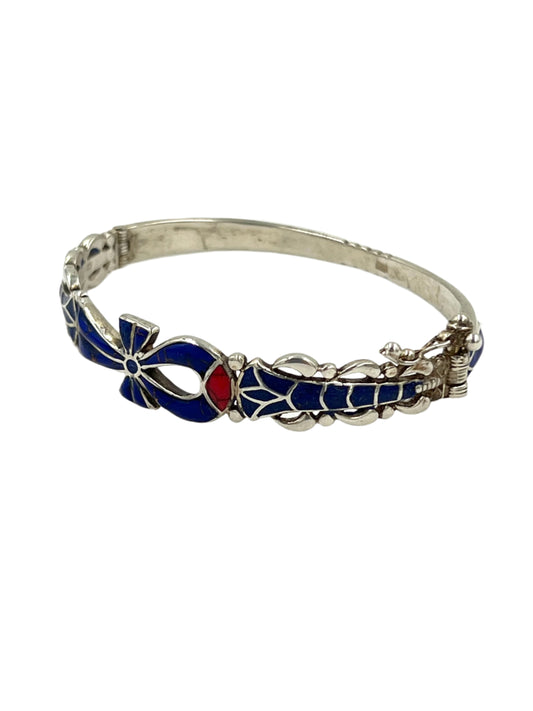Large Silver Ankh Bracelet