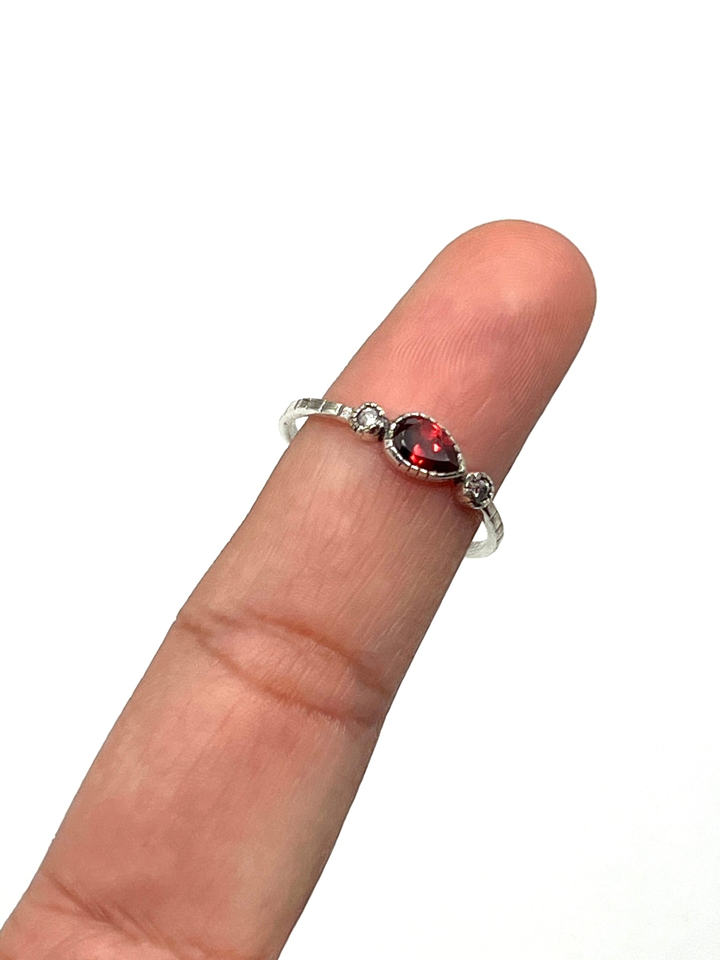 Teardrop Gemstone Rings