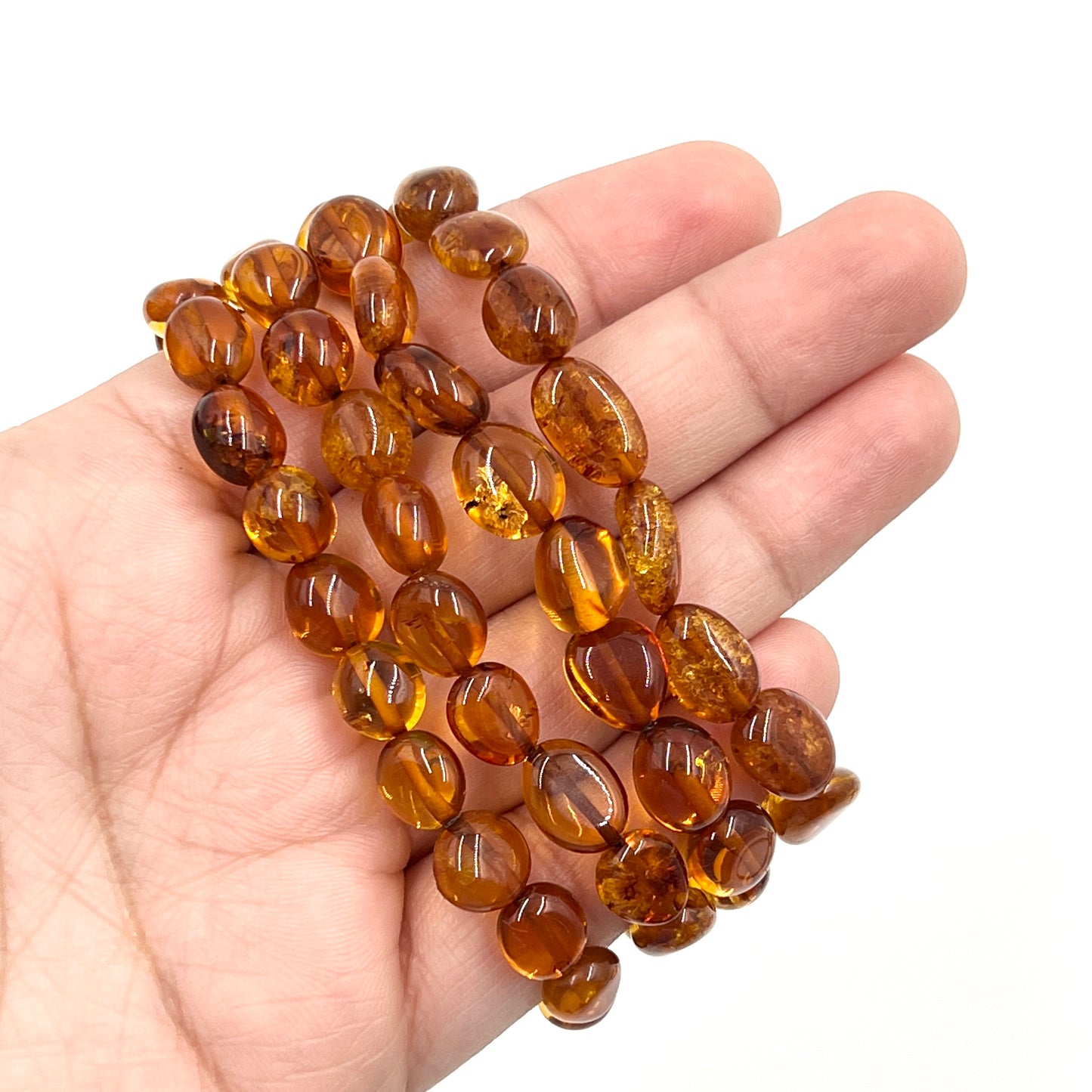 Amber Oval Stretchy Bracelets
