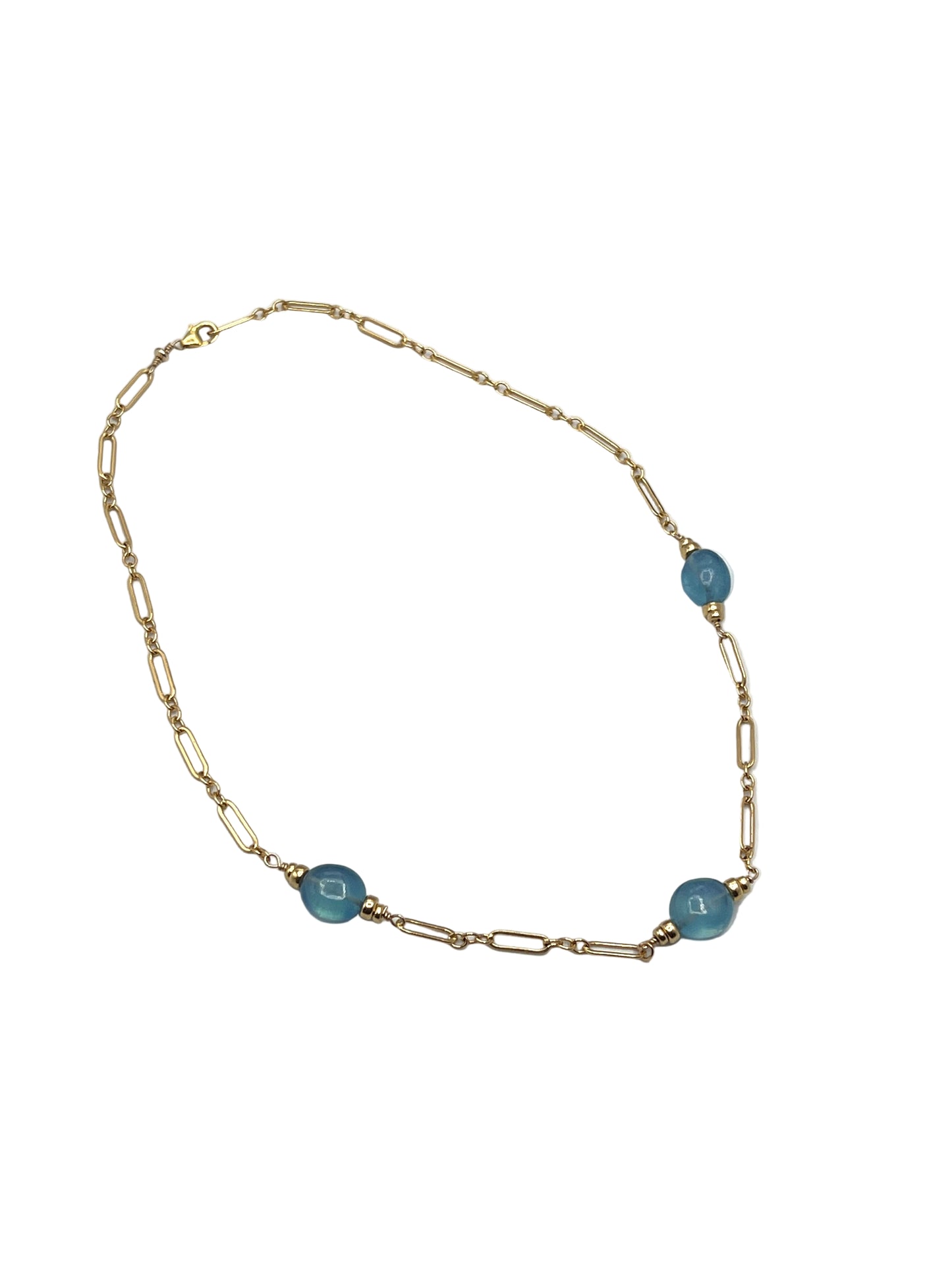 Aquamarine Gold Filled Necklace