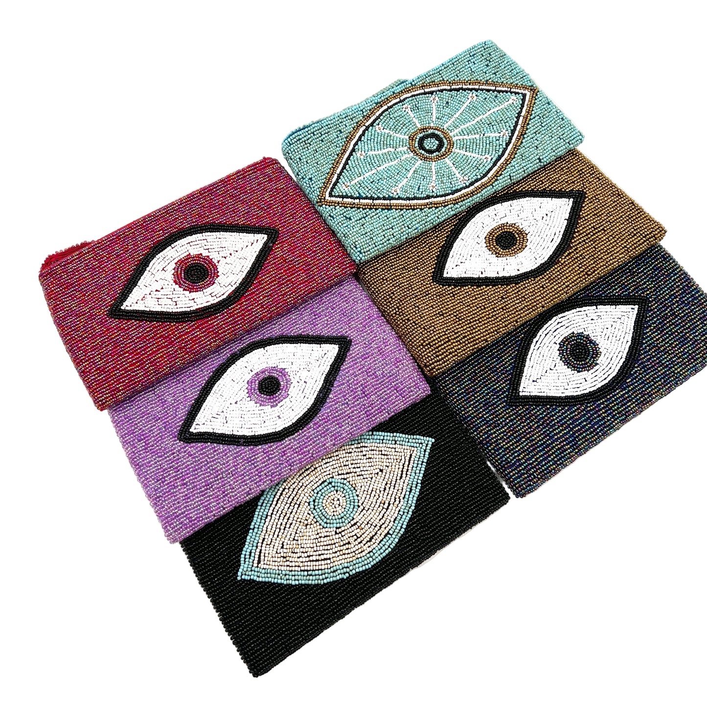 Beaded Evil Eye Purse