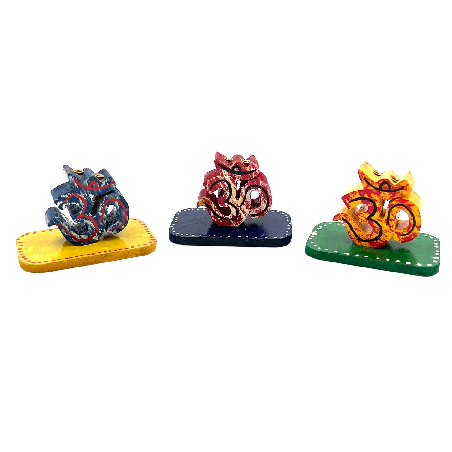 Om Painted Incense Burner