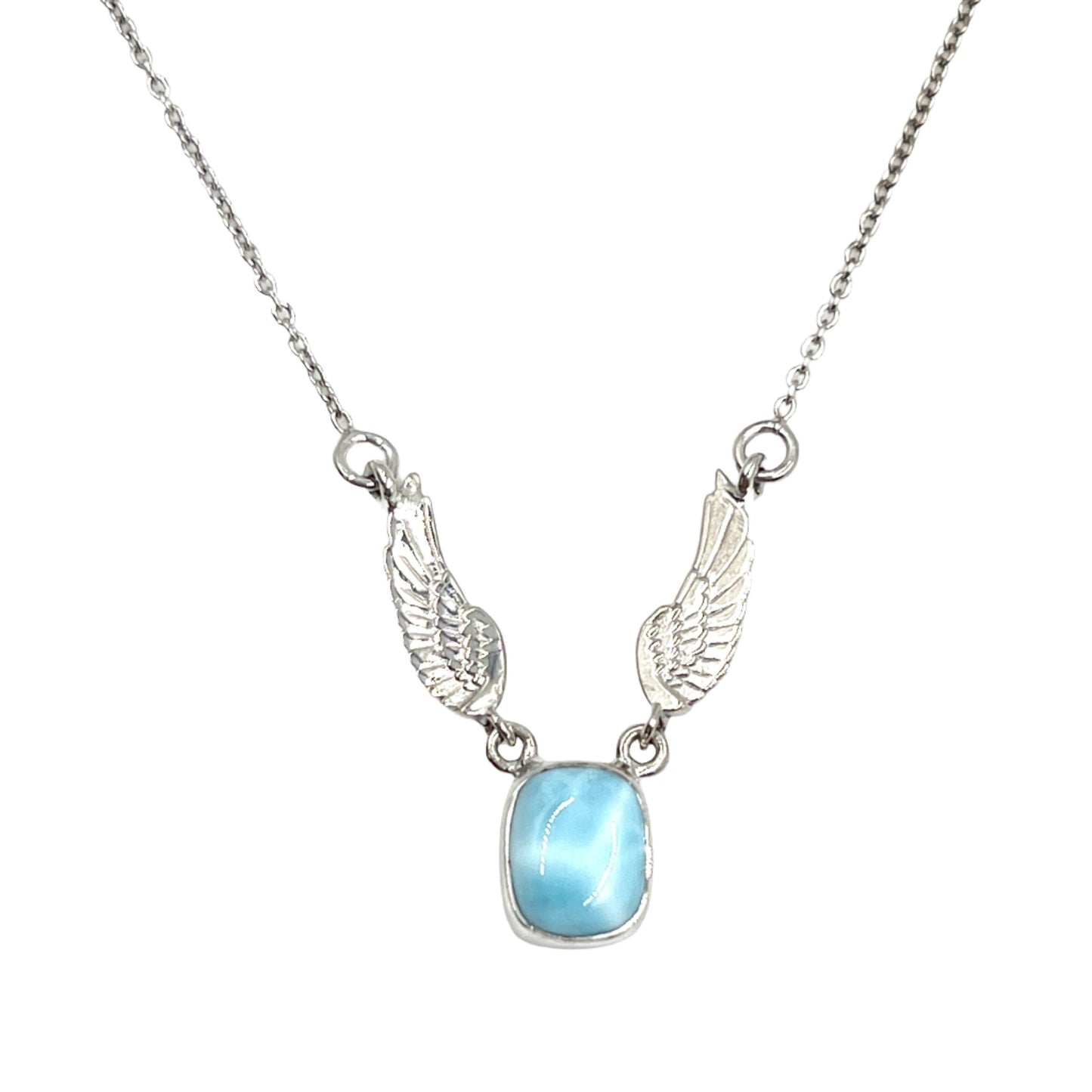 Sterling Silver Gemstone Winged Necklaces
