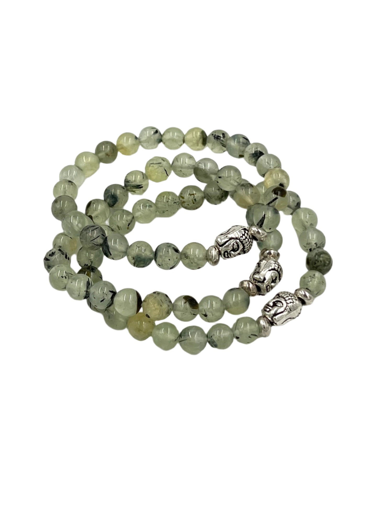 Prehnite & Epidote Stretchy Bracelets