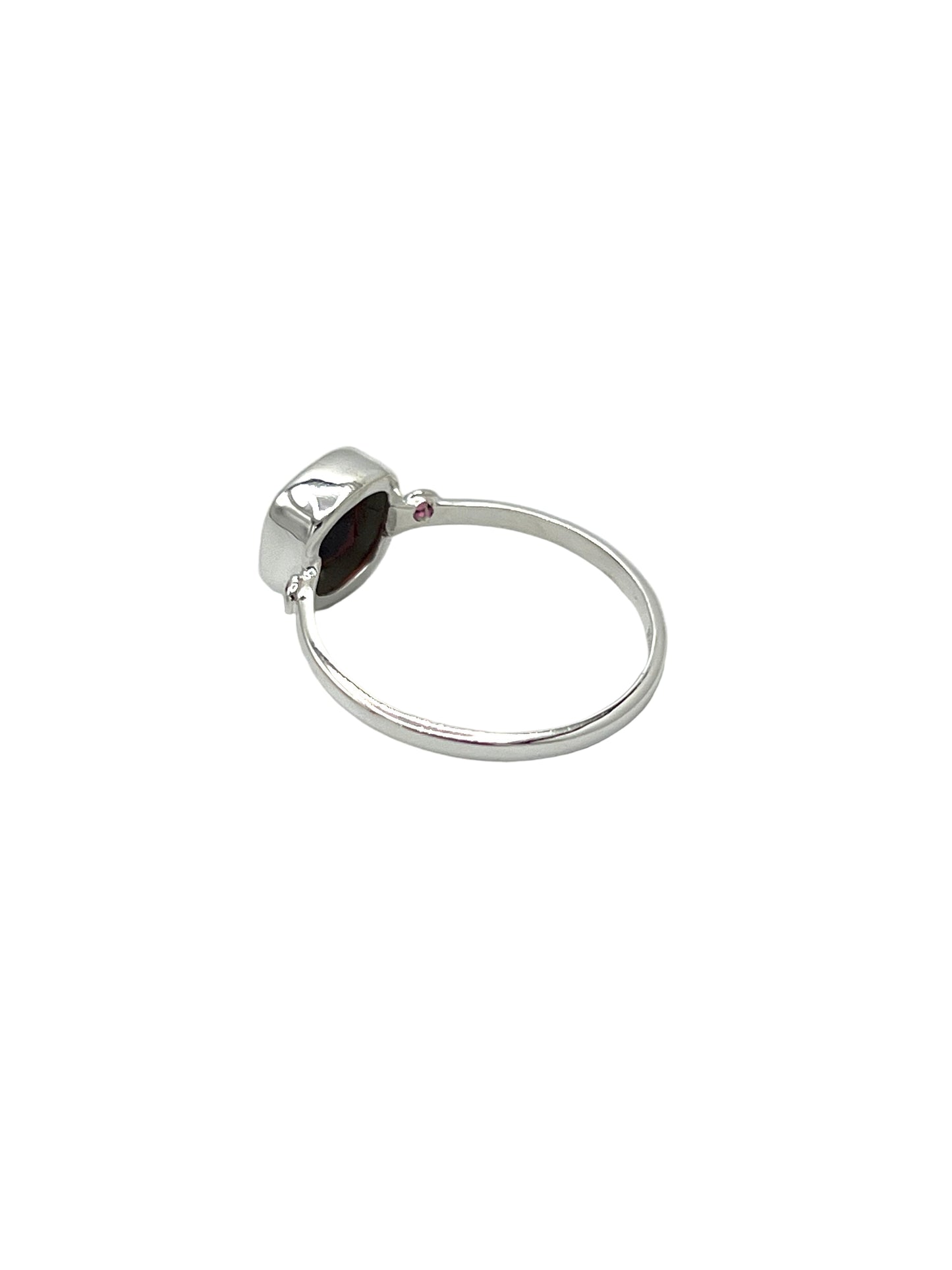Faceted Square Gemstone Ring
