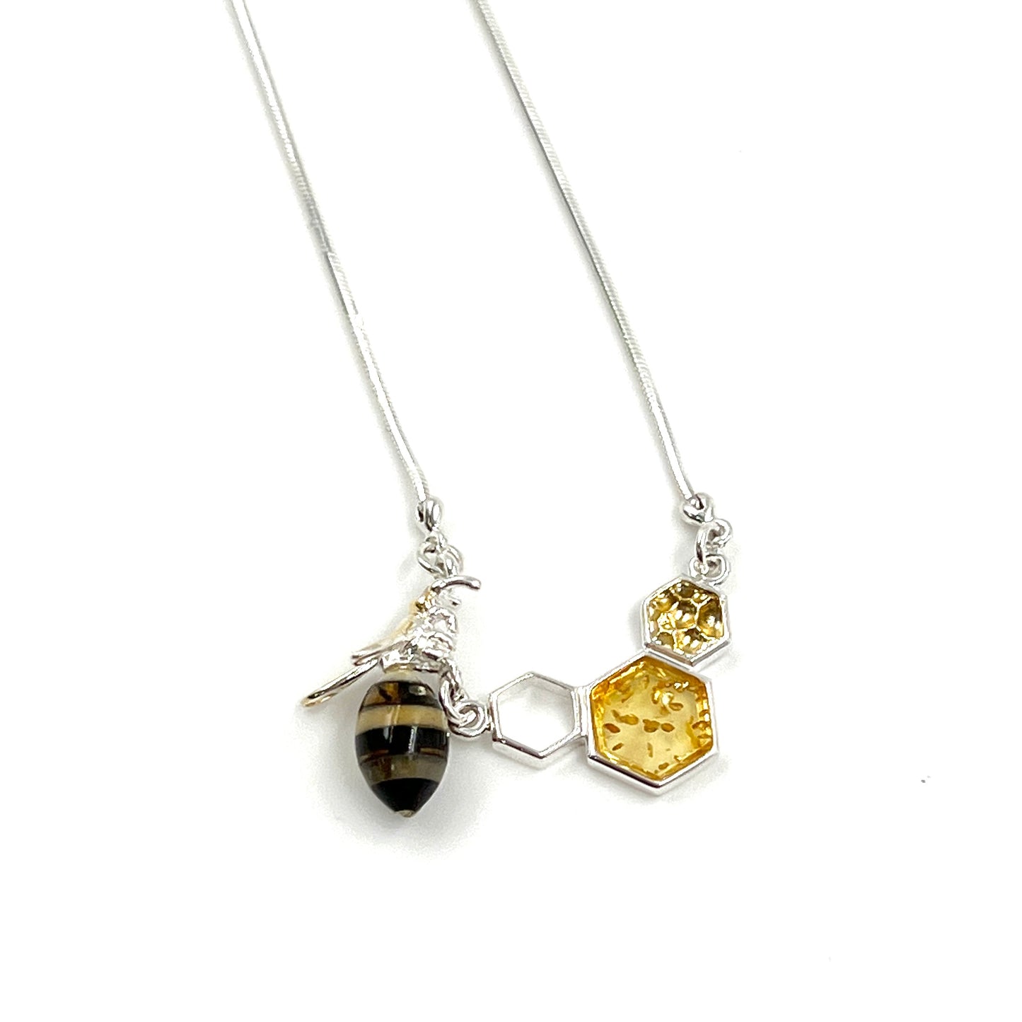 Amber Bee Necklace
