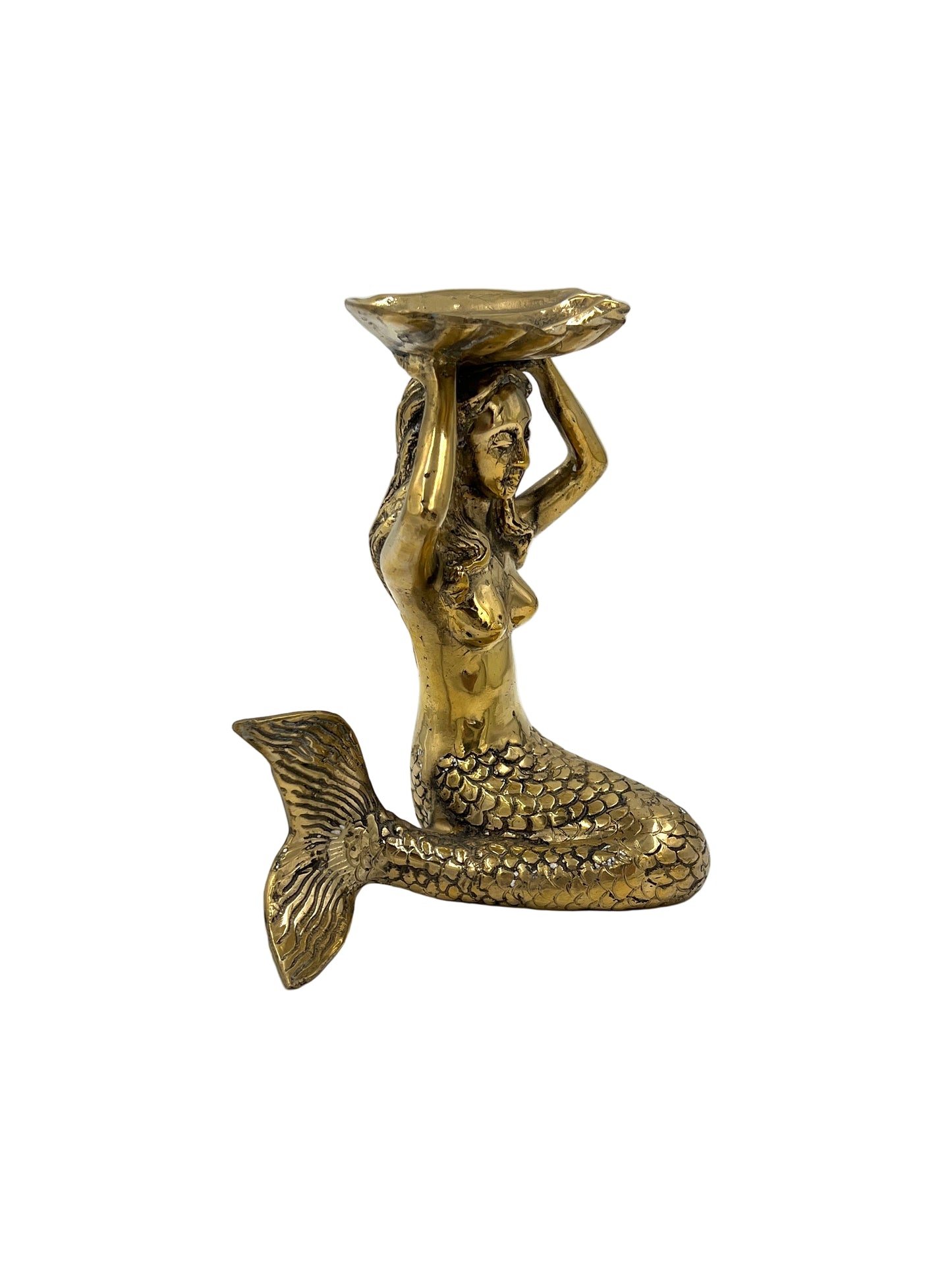 Bronze Mermaid Holding Shell