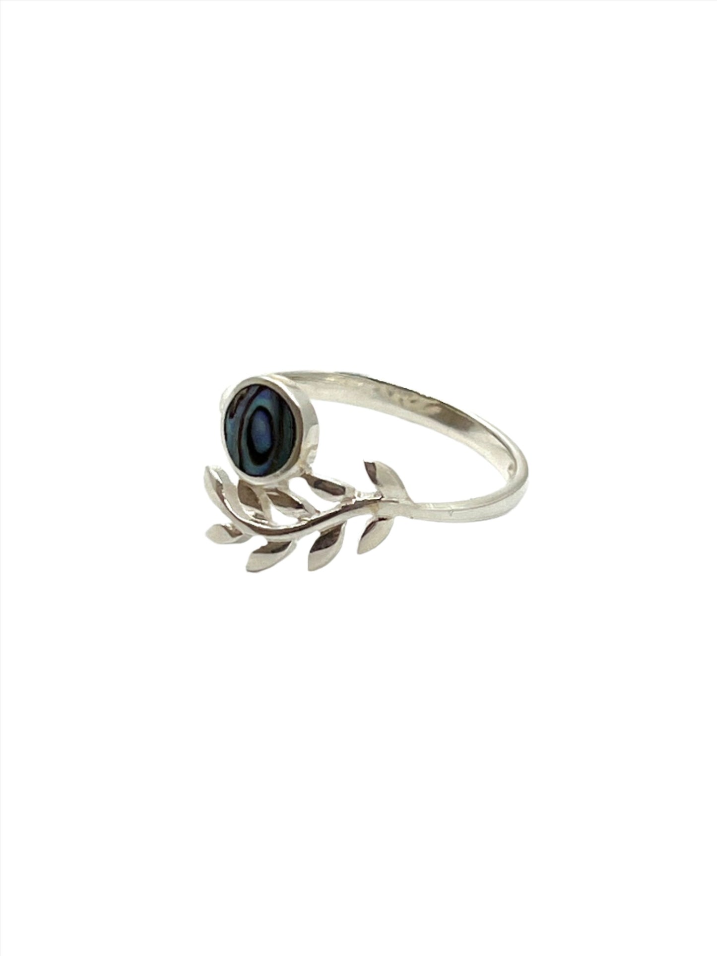 Sterling Silver Abalone Vine Ring