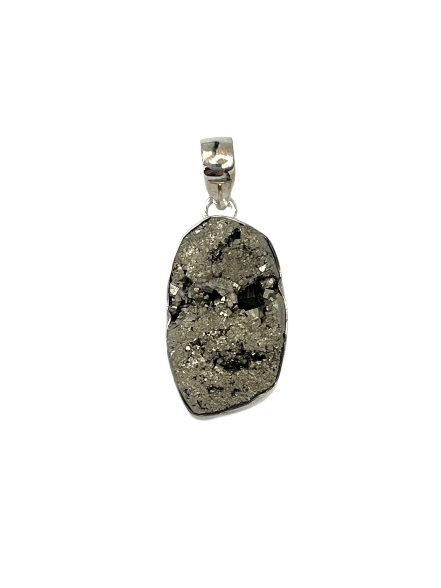 Sterling Silver Pyrite Pendants