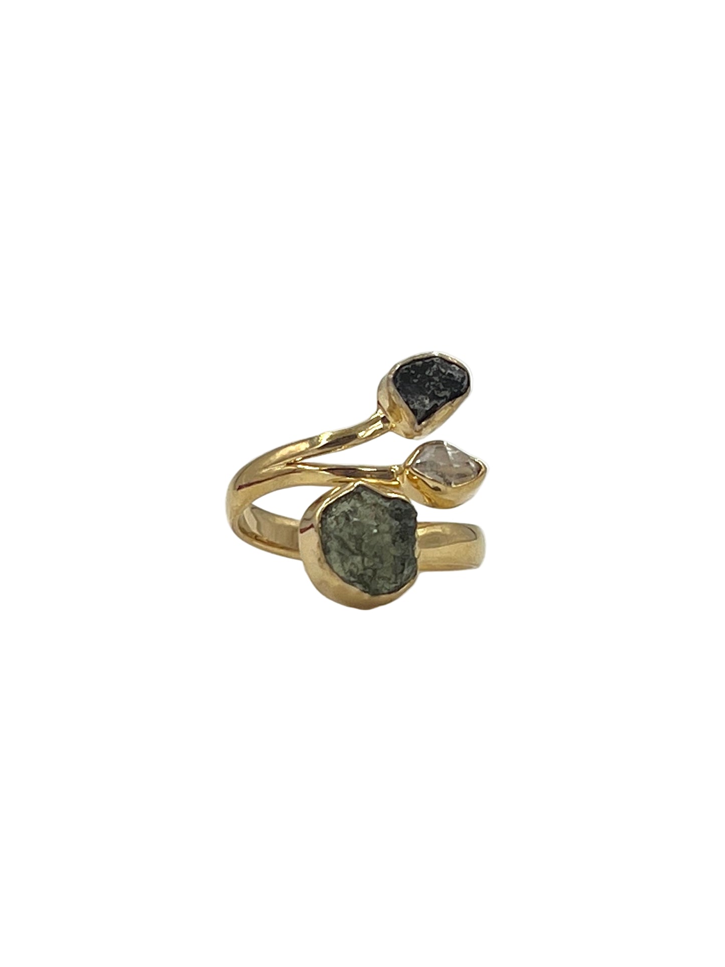 Moldavite, Pakimer & Meteorite Rings