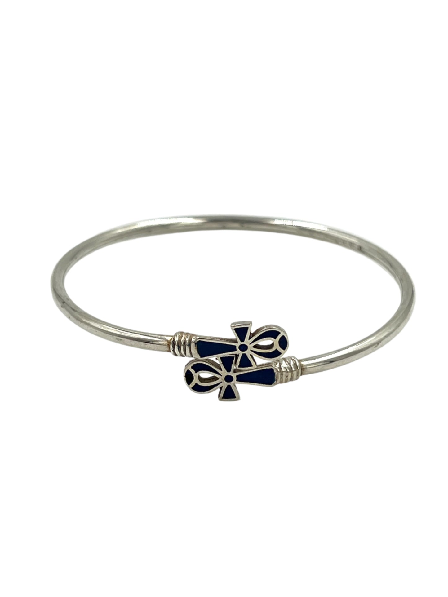 Silver Ankh Wrap Bracelets