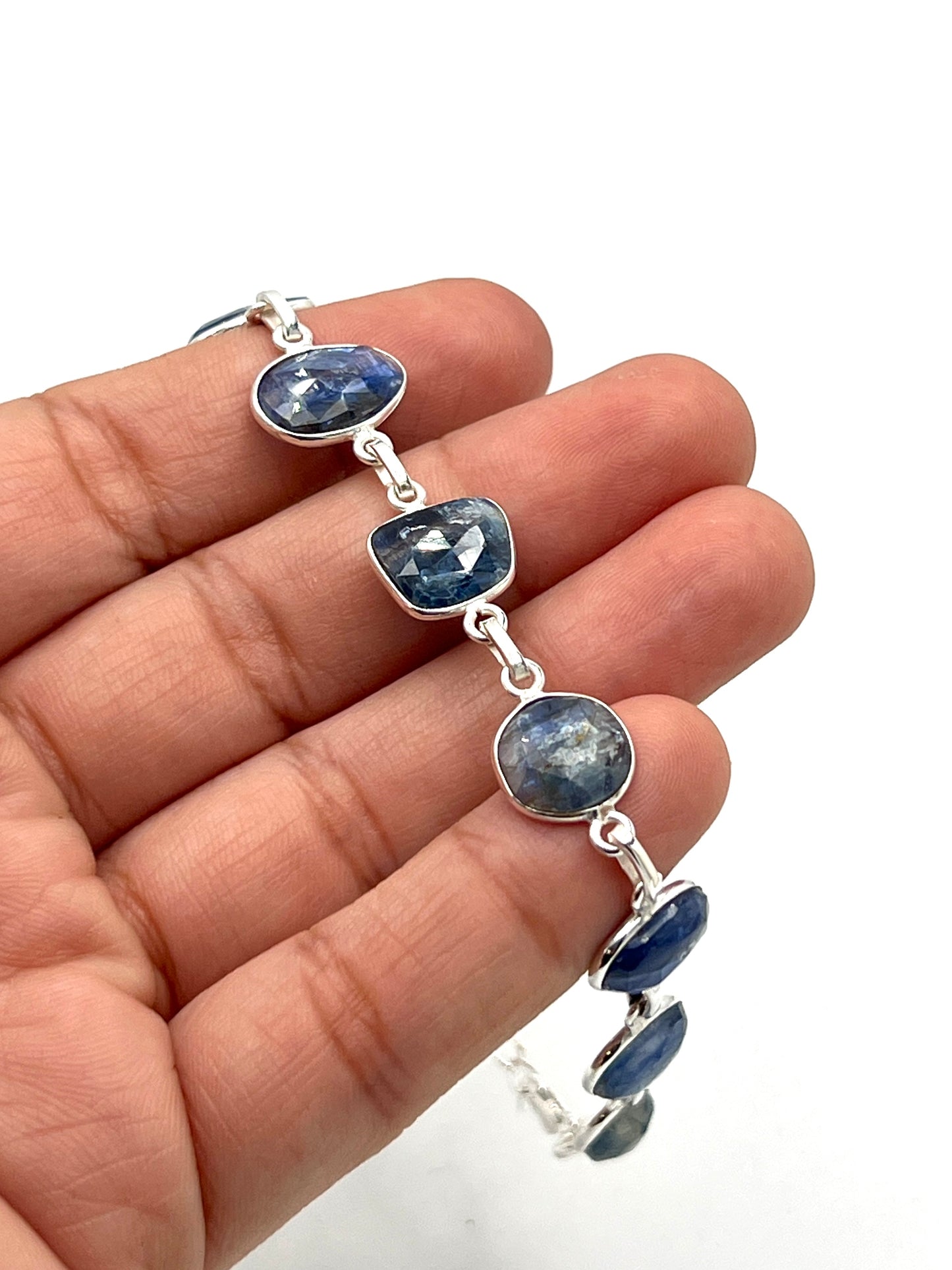 Silver Kyanite Bracelets