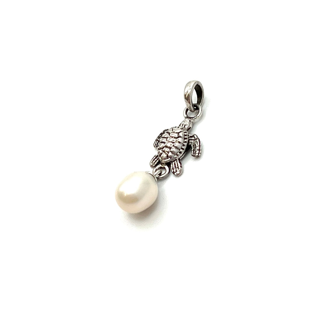 Sterling Silver Pearl Seaturtle Pendant