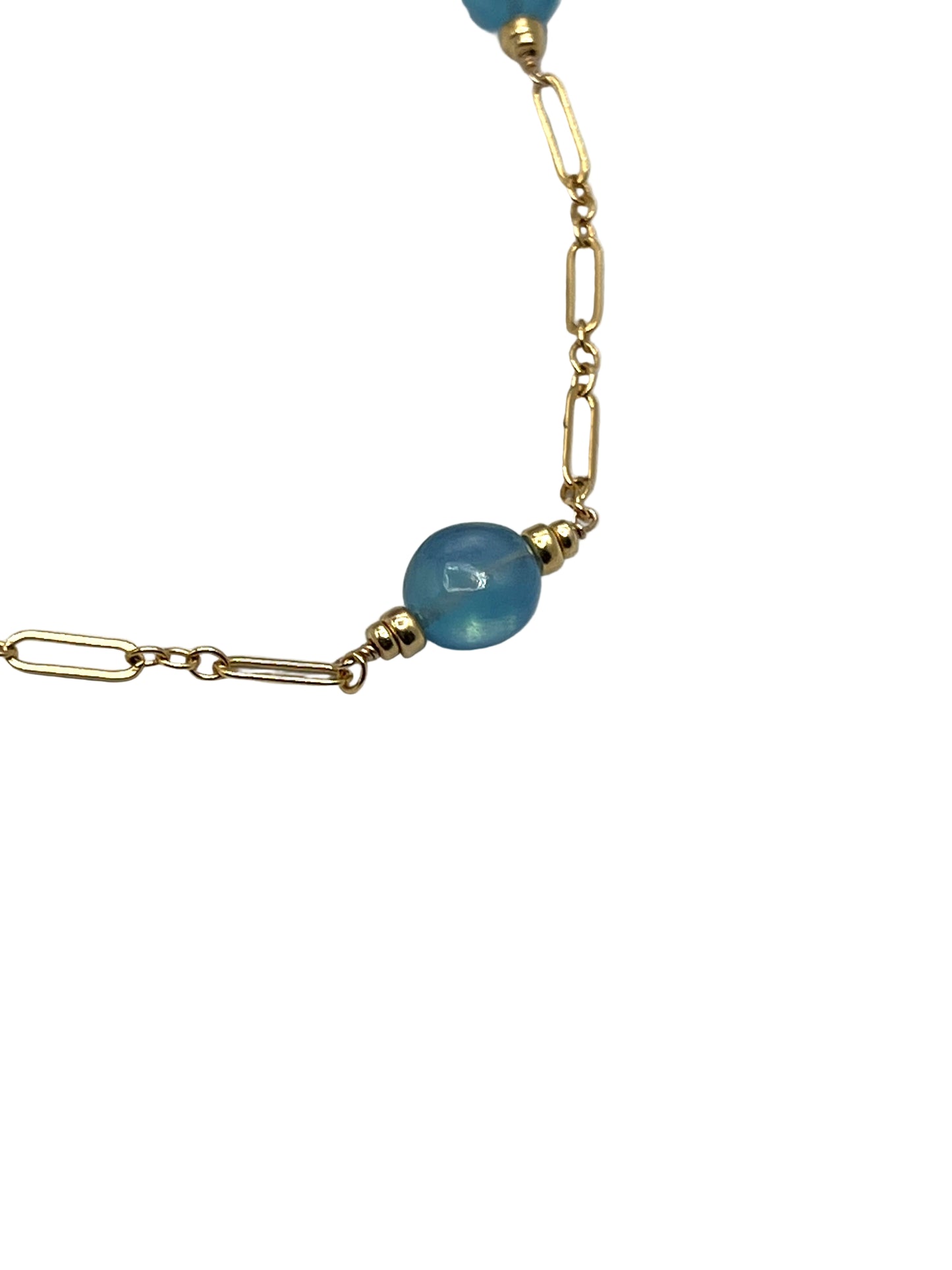 Aquamarine Gold Filled Necklace
