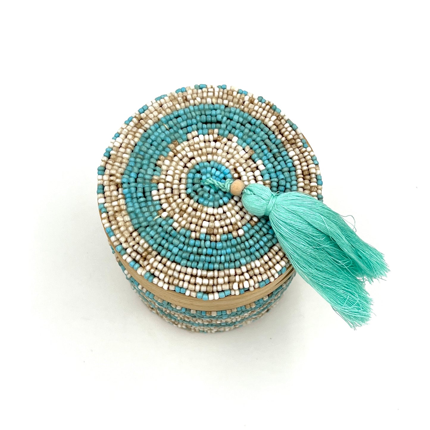 Bali Beaded Circle Boxes