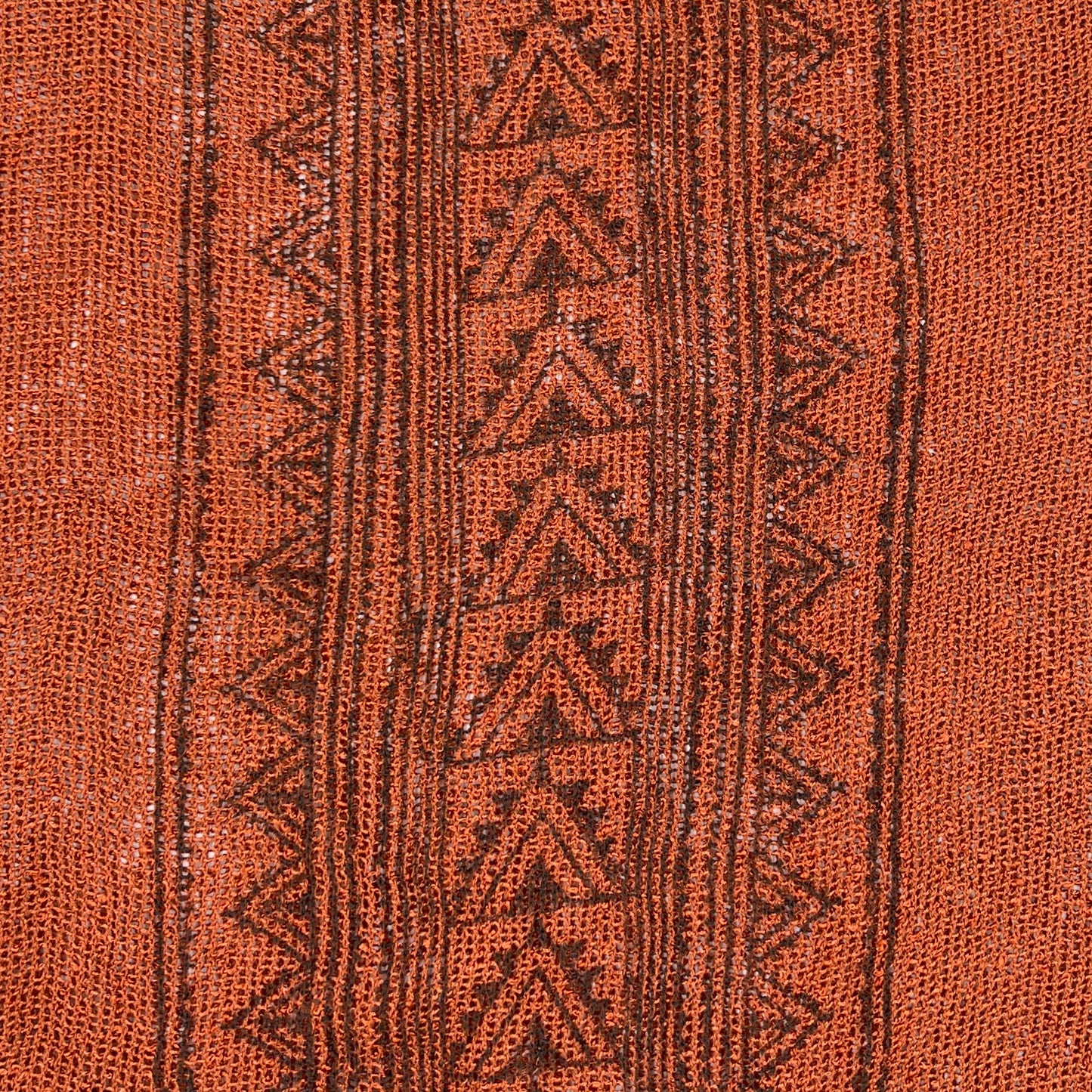 Desert Rose Block Print Mesh Blouse