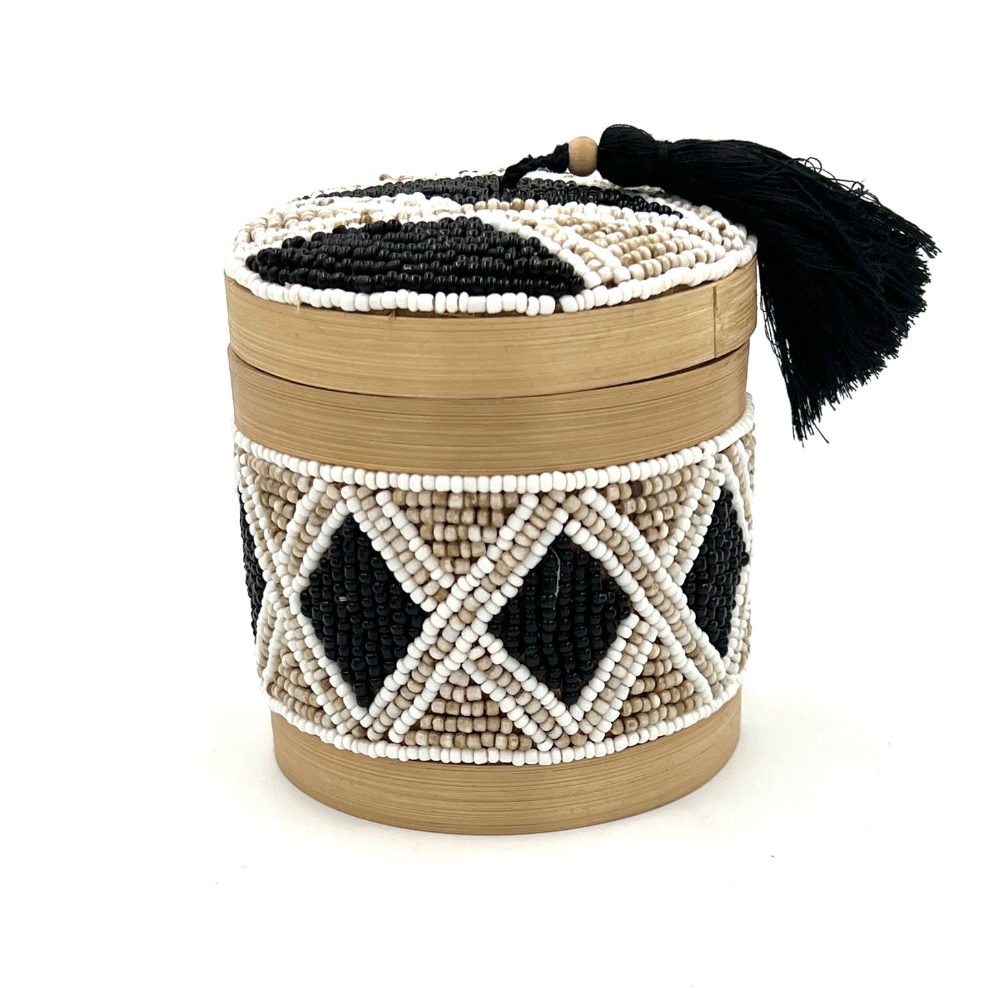 Bali Beaded Circle Boxes