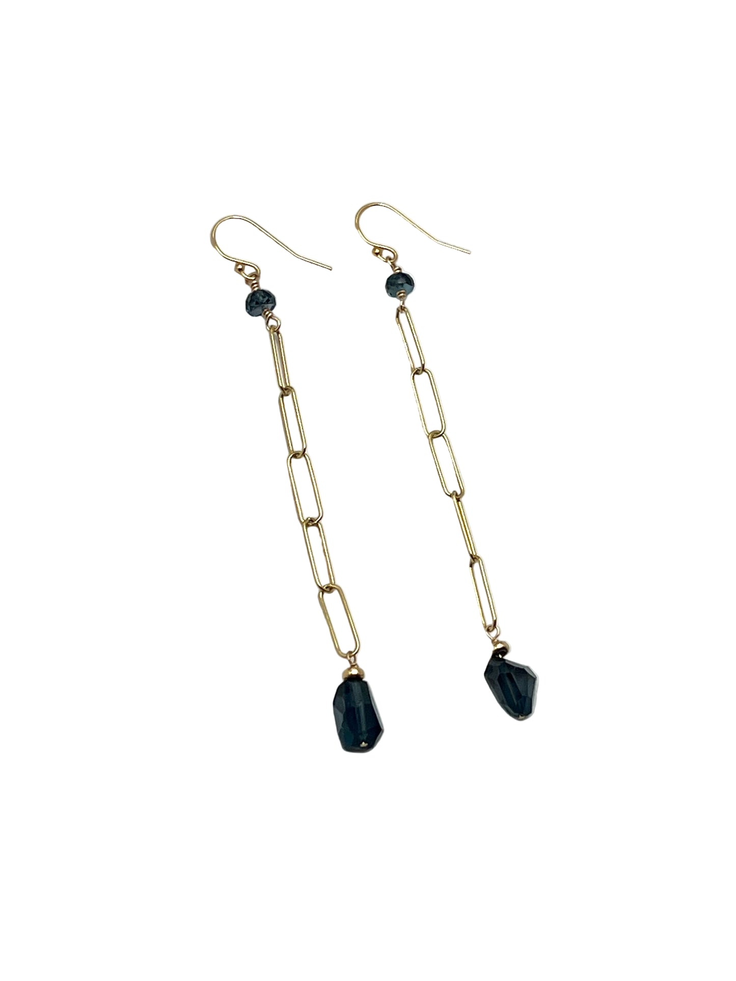 London Blue Topaz Gold Filled Earrings