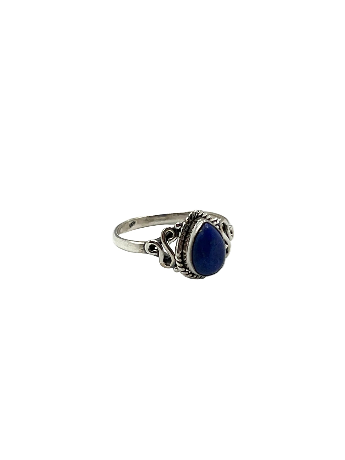 Teardrop Lapis Lazuli Ring