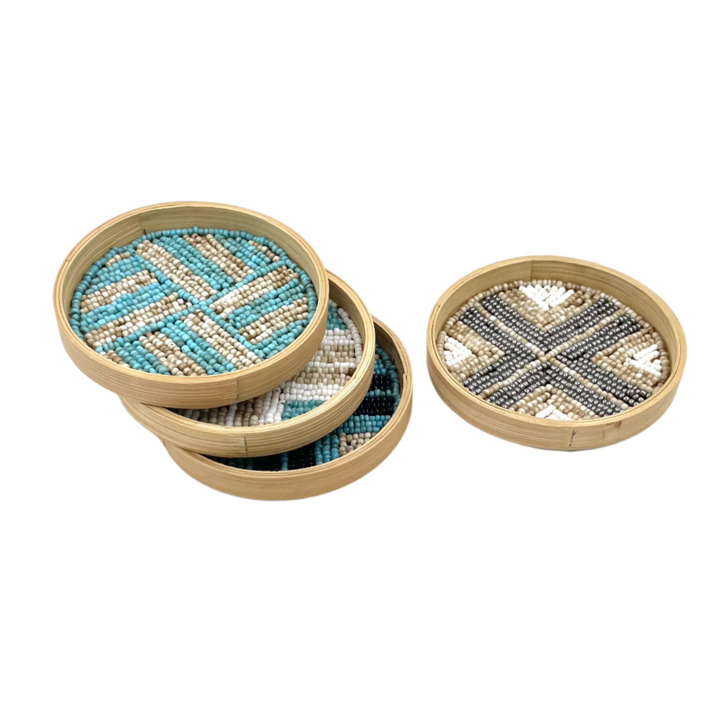 Bali Beaded Circle Coasters
