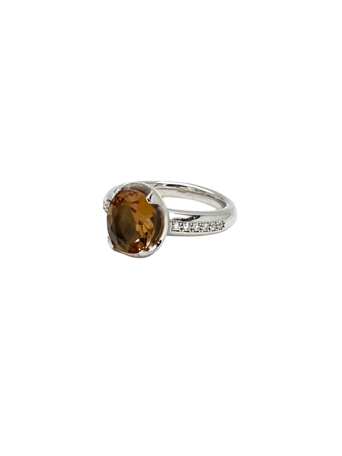 Silver Zultanite Oval Ring